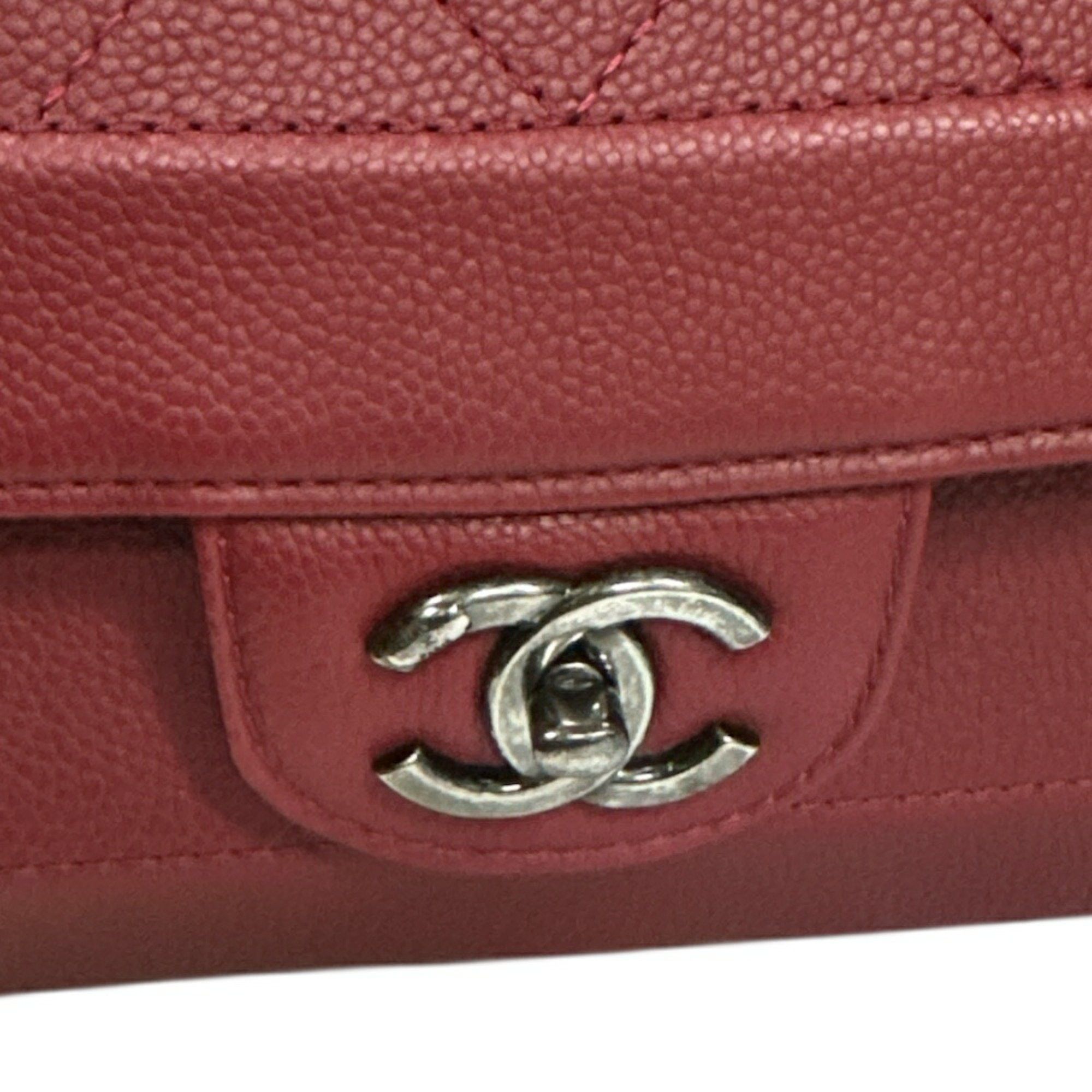 Chanel CHANEL Matelasse Shoulder Bag Leather Red Women's W Chain Size ONE SIZE - 12 Thumbnail