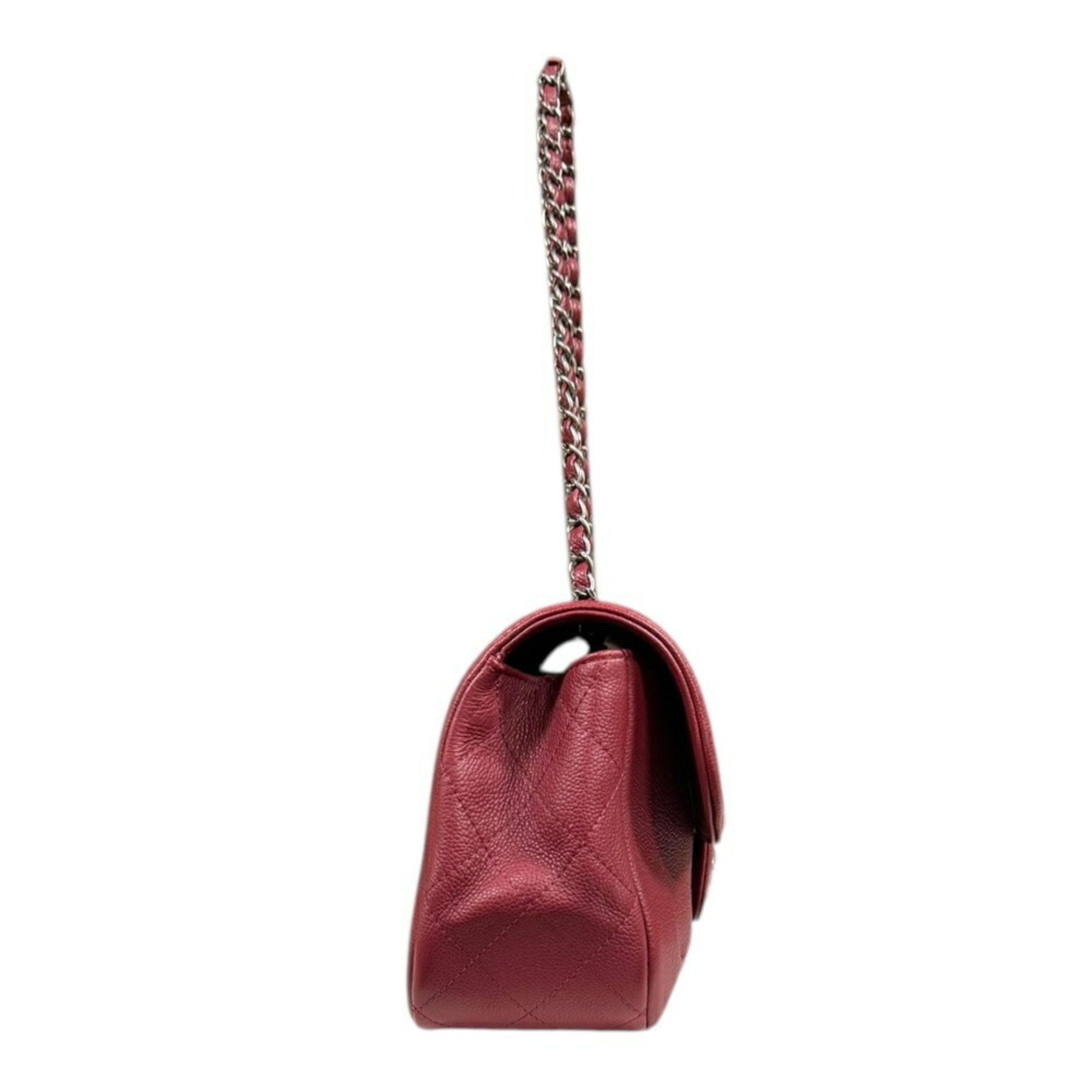 Chanel CHANEL Matelasse Shoulder Bag Leather Red Women's W Chain Size ONE SIZE - 4 Thumbnail
