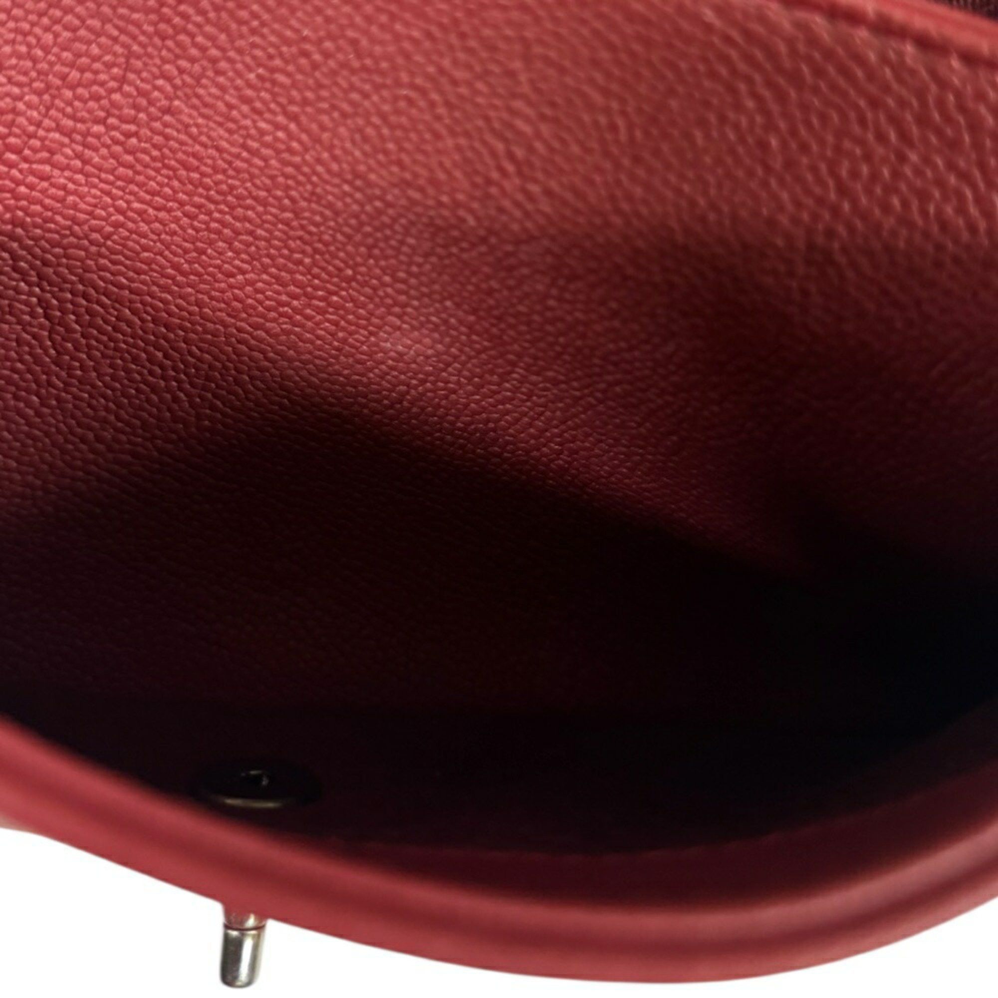 Chanel CHANEL Matelasse Shoulder Bag Leather Red Women's W Chain Size ONE SIZE - 7 Thumbnail