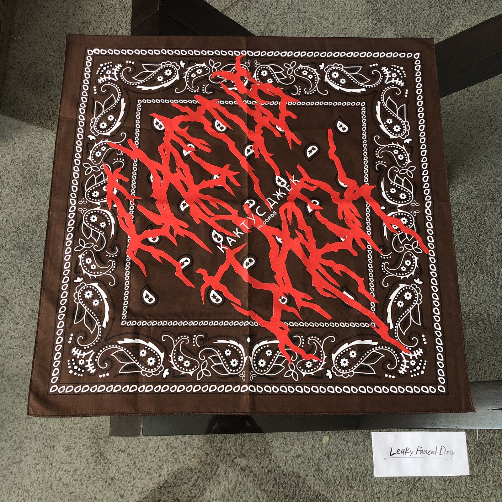 Travis Scott Cactus Jack Records Brown Bandana - Astroworld | Grailed