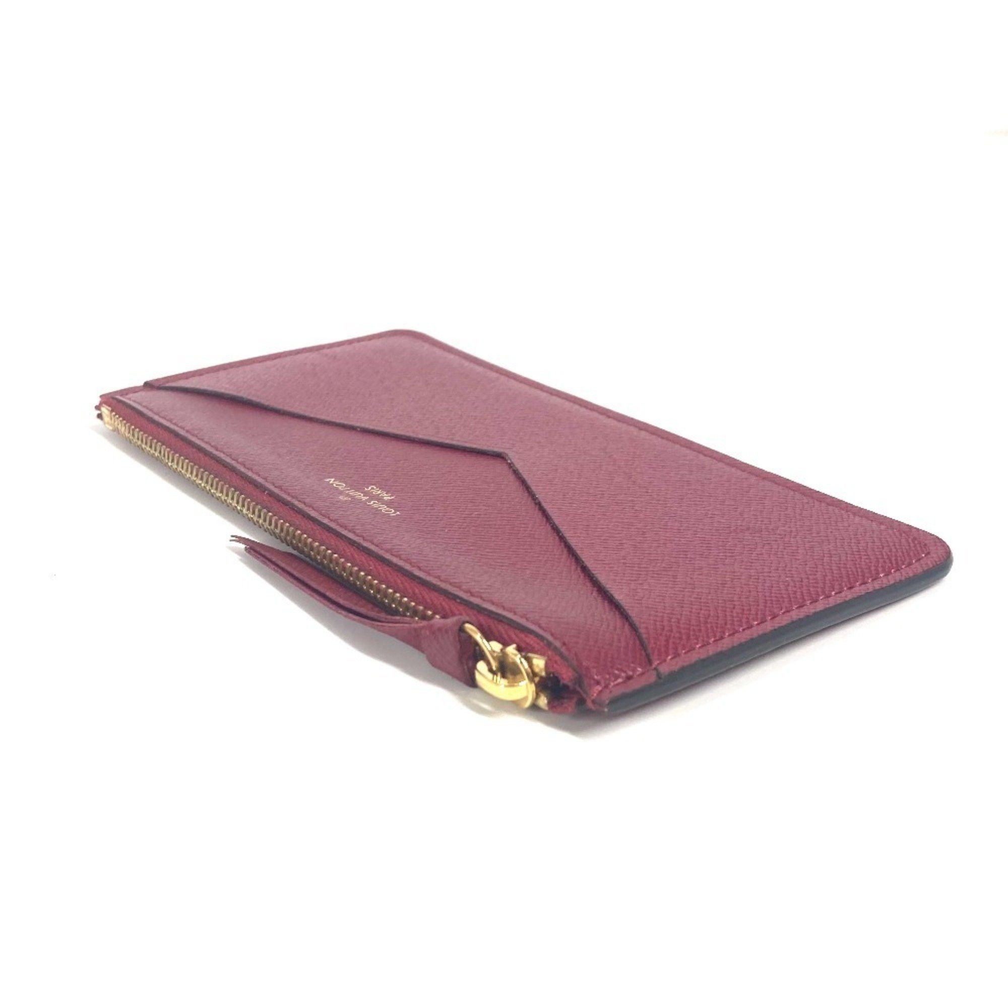 Louis Vuitton LOUIS VUITTON M62155 Monogram Portefeuille Jeanne Long Wallet Flap Canvas Women's Fuchsia Brown Size ONE SIZE - 10 Thumbnail