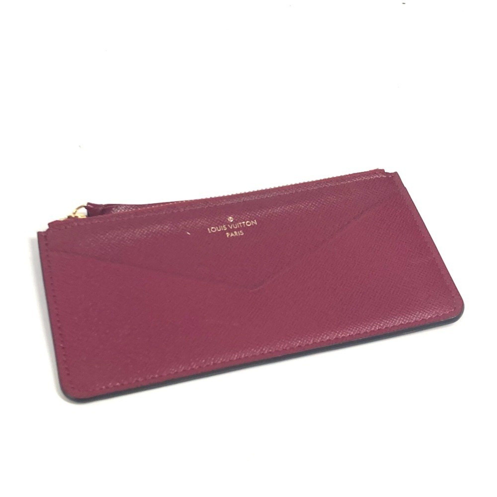 Louis Vuitton LOUIS VUITTON M62155 Monogram Portefeuille Jeanne Long Wallet Flap Canvas Women's Fuchsia Brown Size ONE SIZE - 9 Thumbnail