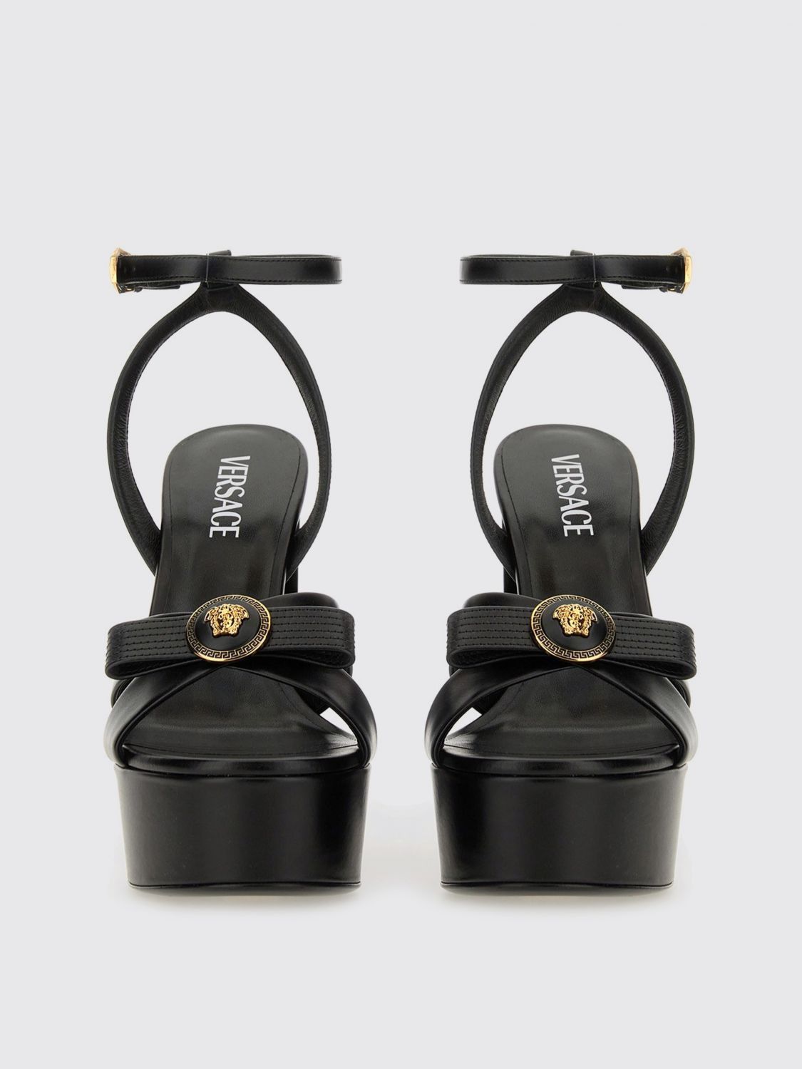 Versace Versace Heeled Sandals Woman Black Size US 9 / IT 39 - 4 Thumbnail