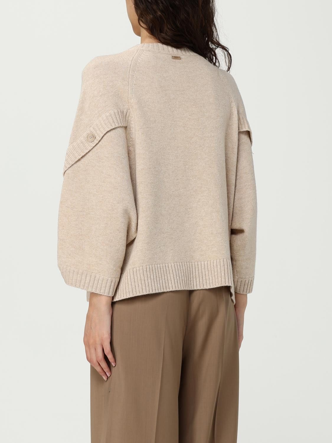Max Mara Max Mara Sweater Woman Sand Size S / US 4 / IT 40 - 3 Thumbnail