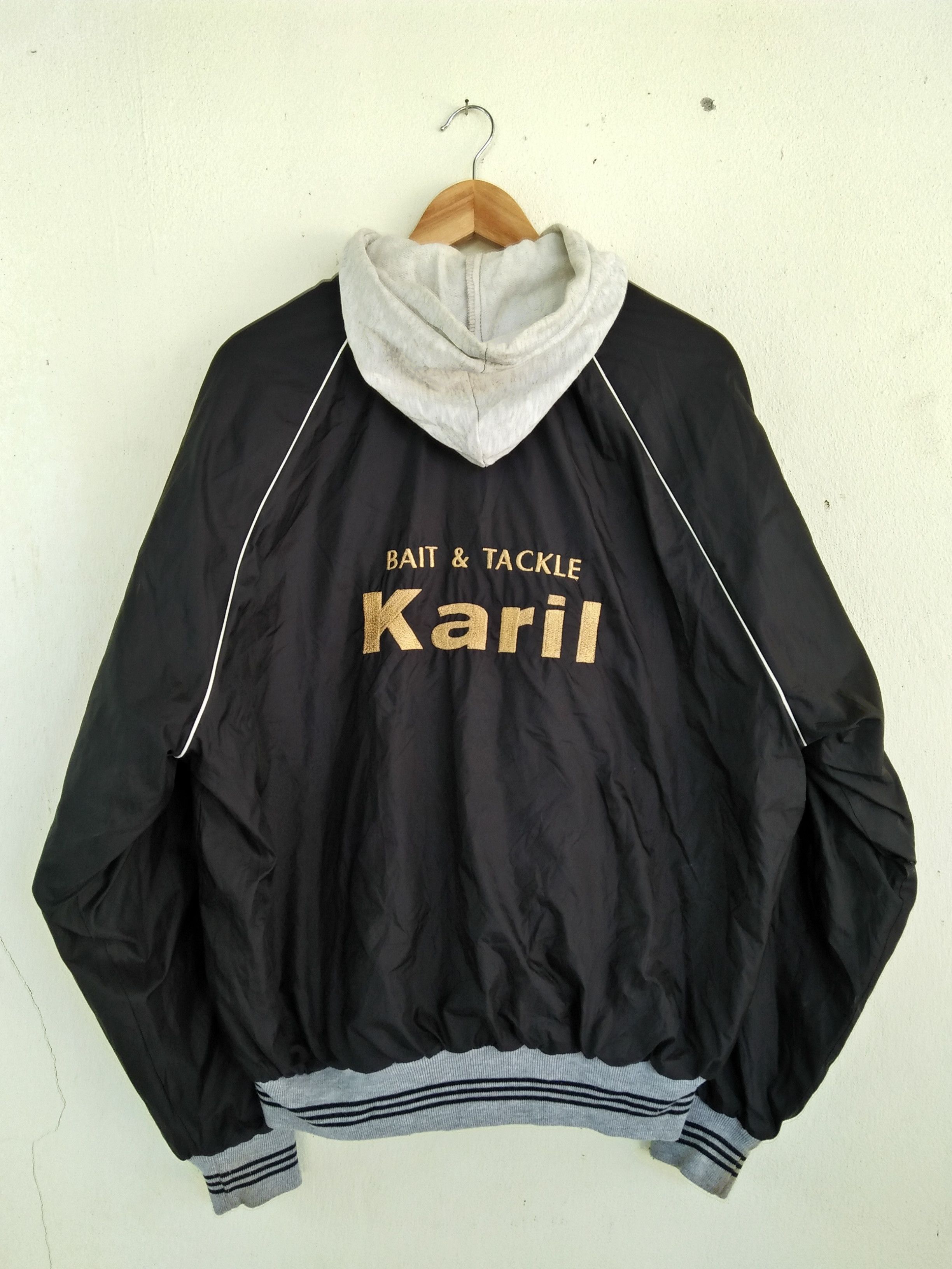 Japanese Brand × Vintage BAIT & TACKLE KARIL Fishing Gear Embroidered Hoodie Jacket Size US L / EU 52-54 / 3 - 1 Thumbnail