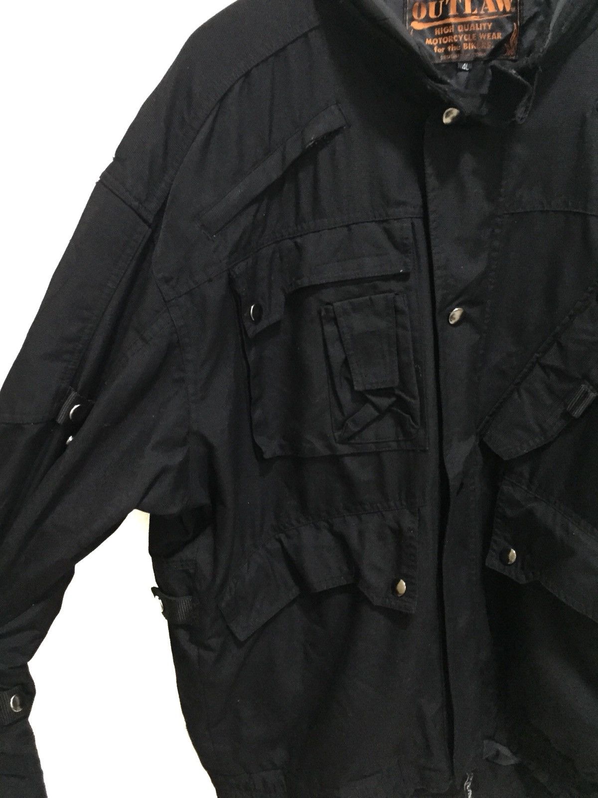 Vintage Vtg Outlaw Motorcycle Jacket Size US L / EU 52-54 / 3 - 4 Thumbnail