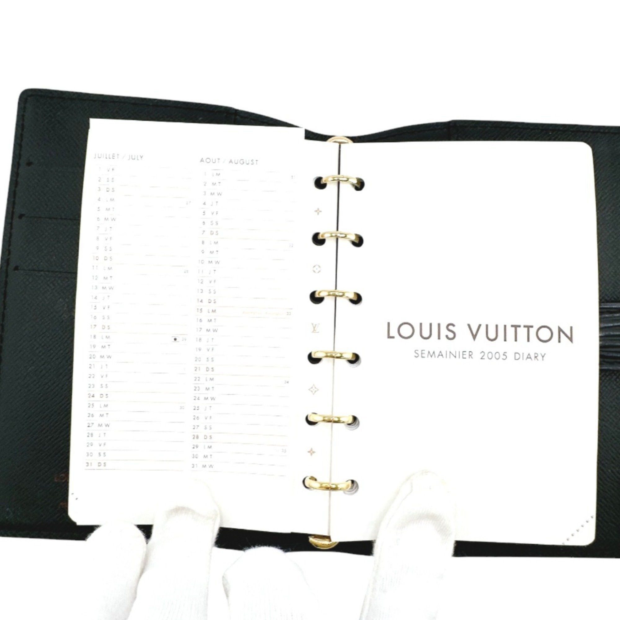 Louis Vuitton Louis Vuitton Planner Cover System Epi Agenda PM Leather R2005H Black Size ONE SIZE - 16 Thumbnail