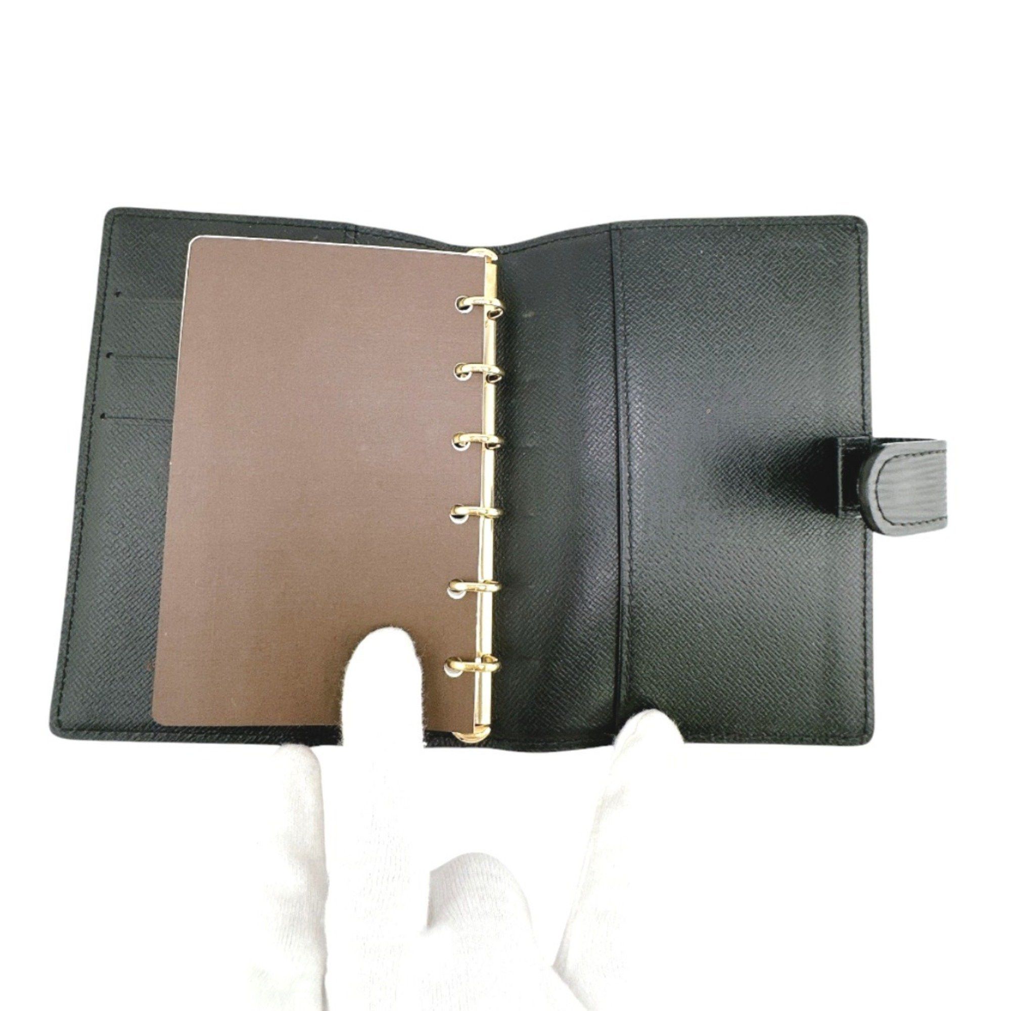 Louis Vuitton Louis Vuitton Planner Cover System Epi Agenda PM Leather R2005H Black Size ONE SIZE - 14 Thumbnail