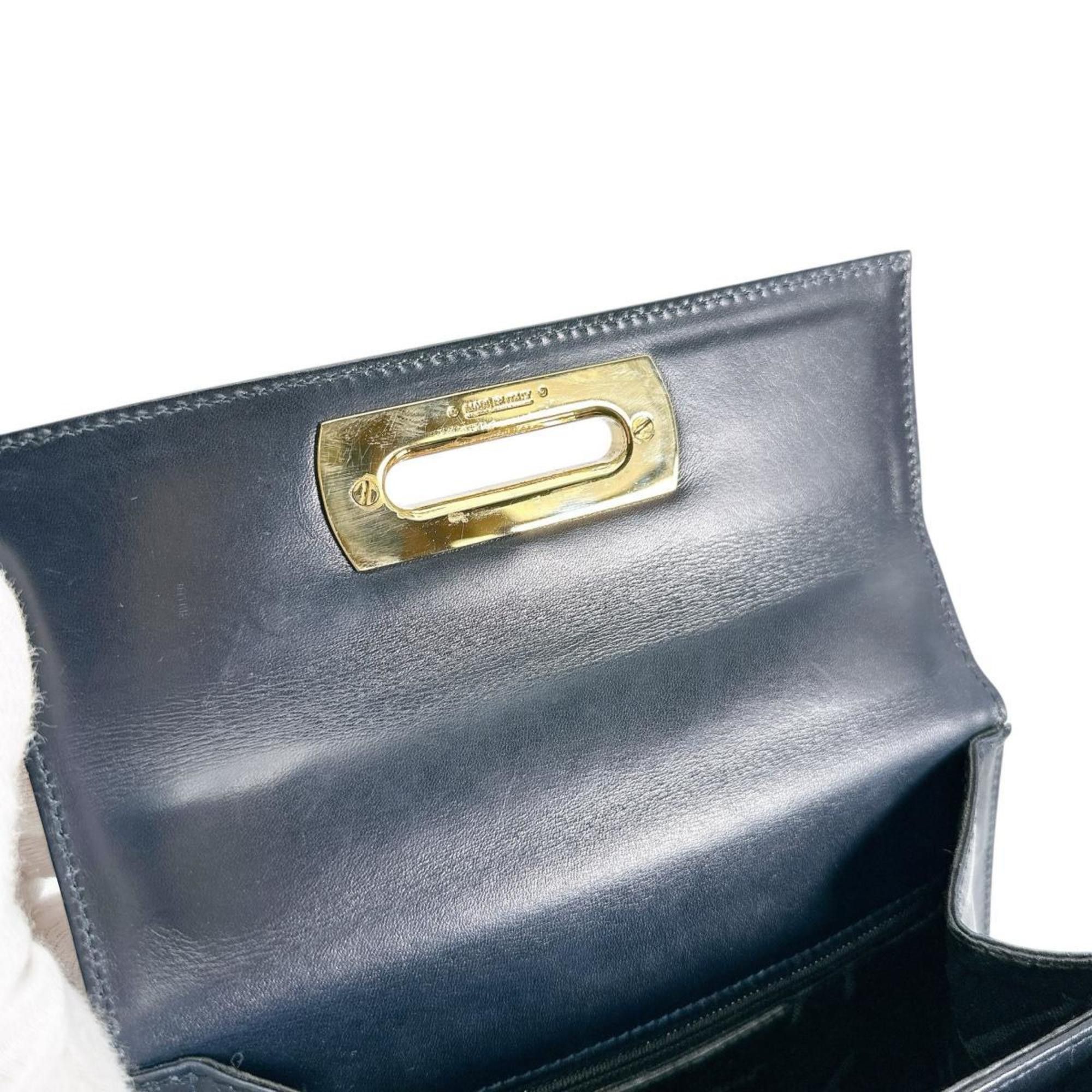 Salvatore Ferragamo Salvatore Ferragamo Handbag 2WAY Bag Shoulder Gancini Leather BX-212193 Black Size ONE SIZE - 10 Thumbnail