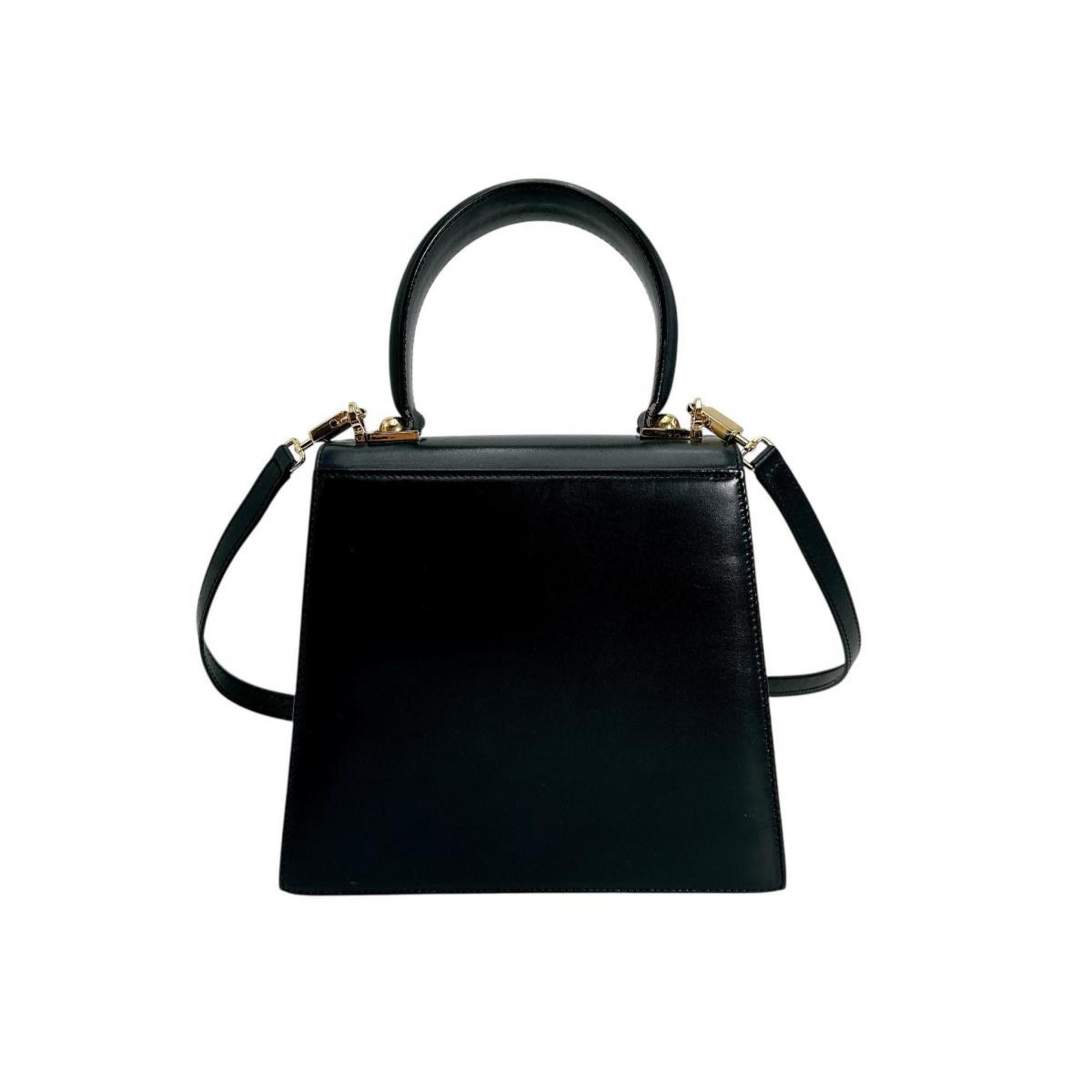 Salvatore Ferragamo Salvatore Ferragamo Handbag 2WAY Bag Shoulder Gancini Leather BX-212193 Black Size ONE SIZE - 2 Thumbnail