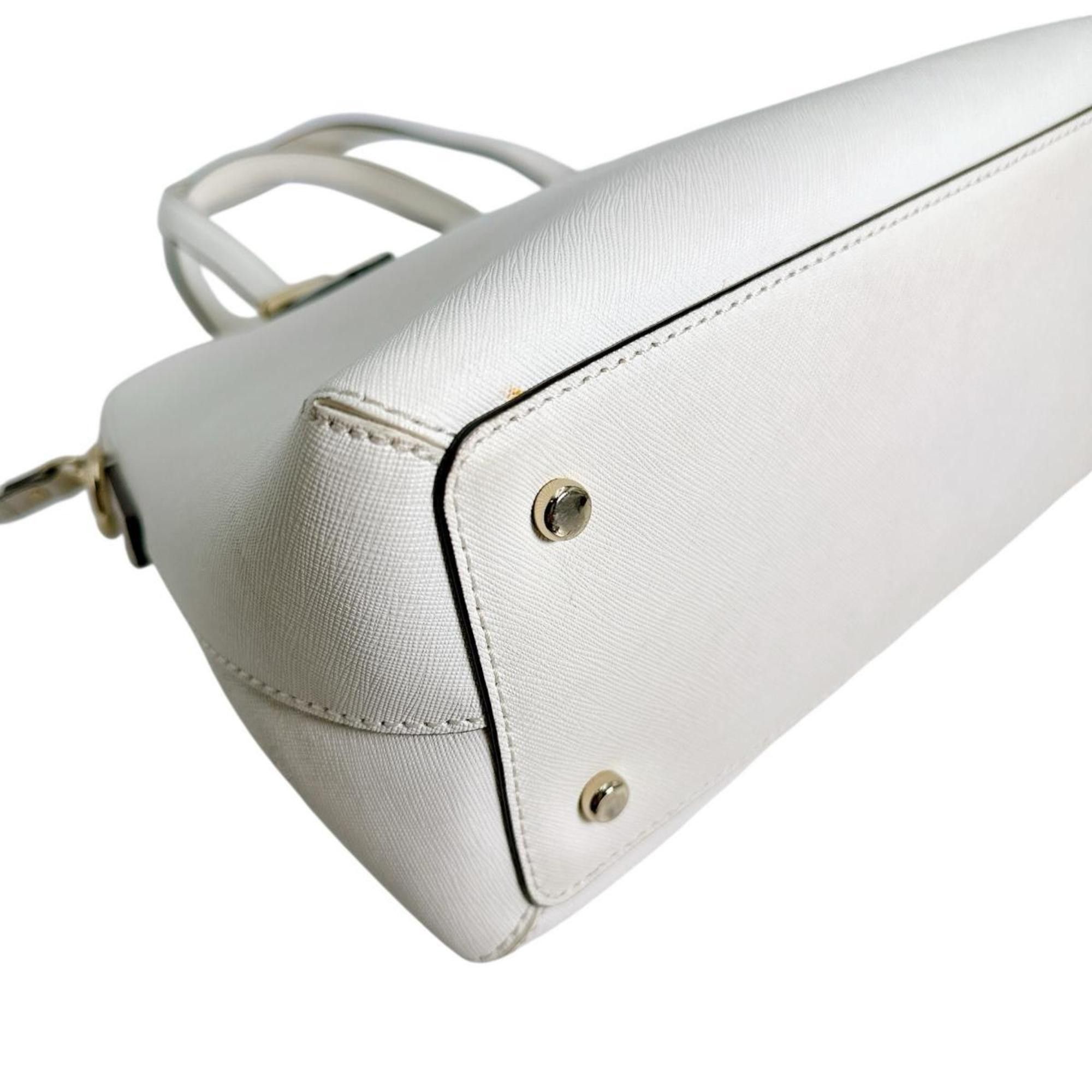 Kate Spade handbag, 2-way bag, shoulder cowhide leather, PXRU4471, white