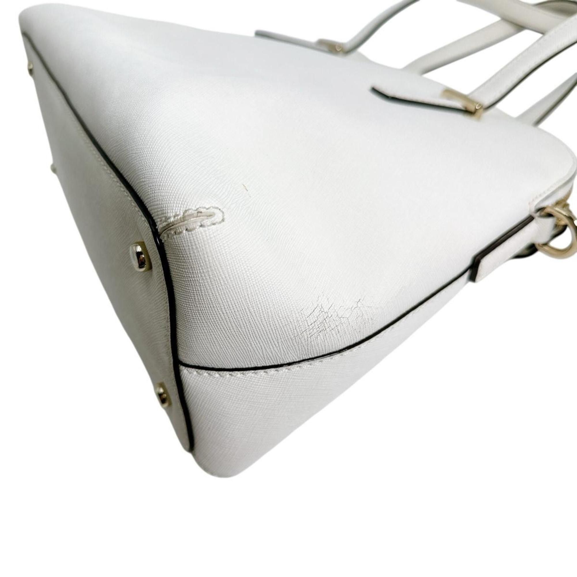 Kate Spade handbag, 2-way bag, shoulder cowhide leather, PXRU4471, white