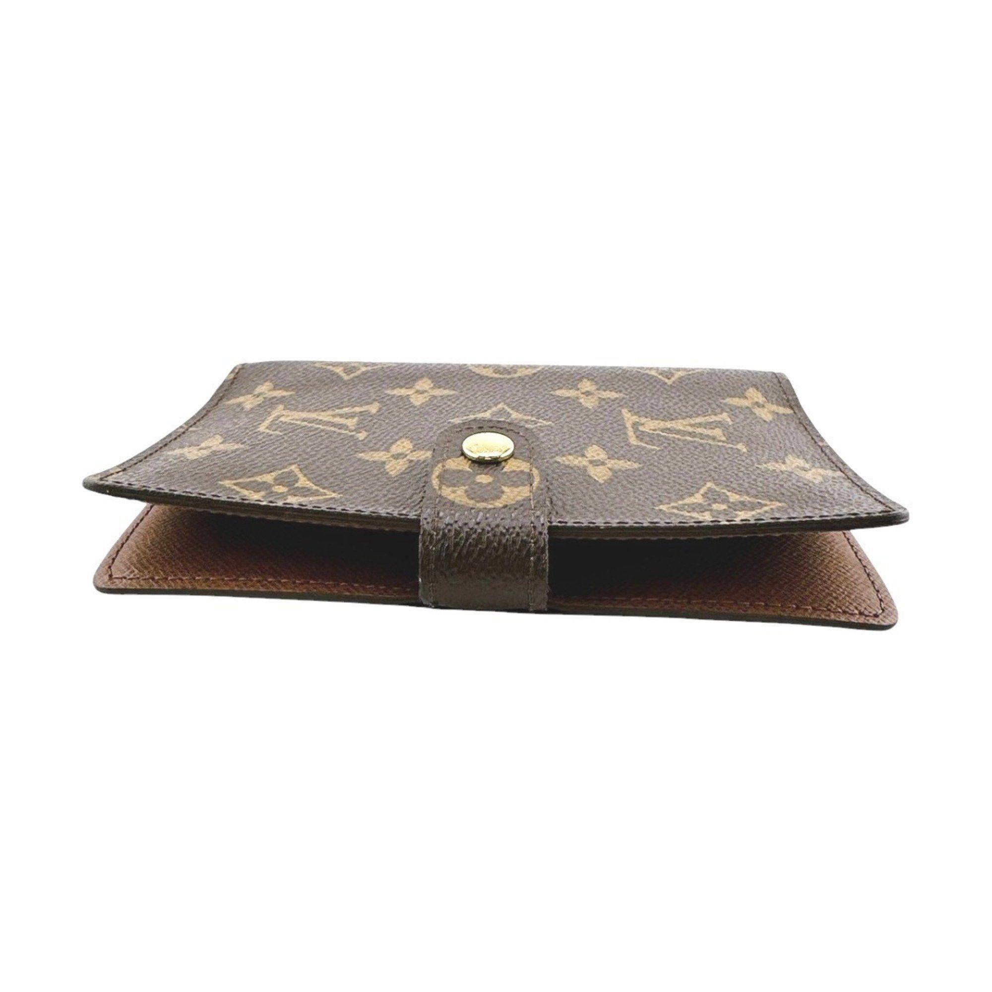 Louis Vuitton Louis Vuitton Notebook Cover Case Monogram Agenda PM Canvas R20005 Brown Size ONE SIZE - 4 Thumbnail