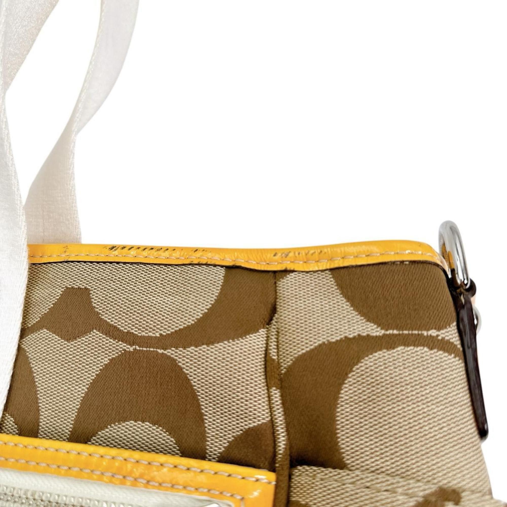 Coach Coach Shoulder Bag Handbag Large Capacity 2way Canvas F14871 Beige Size ONE SIZE - 9 Thumbnail
