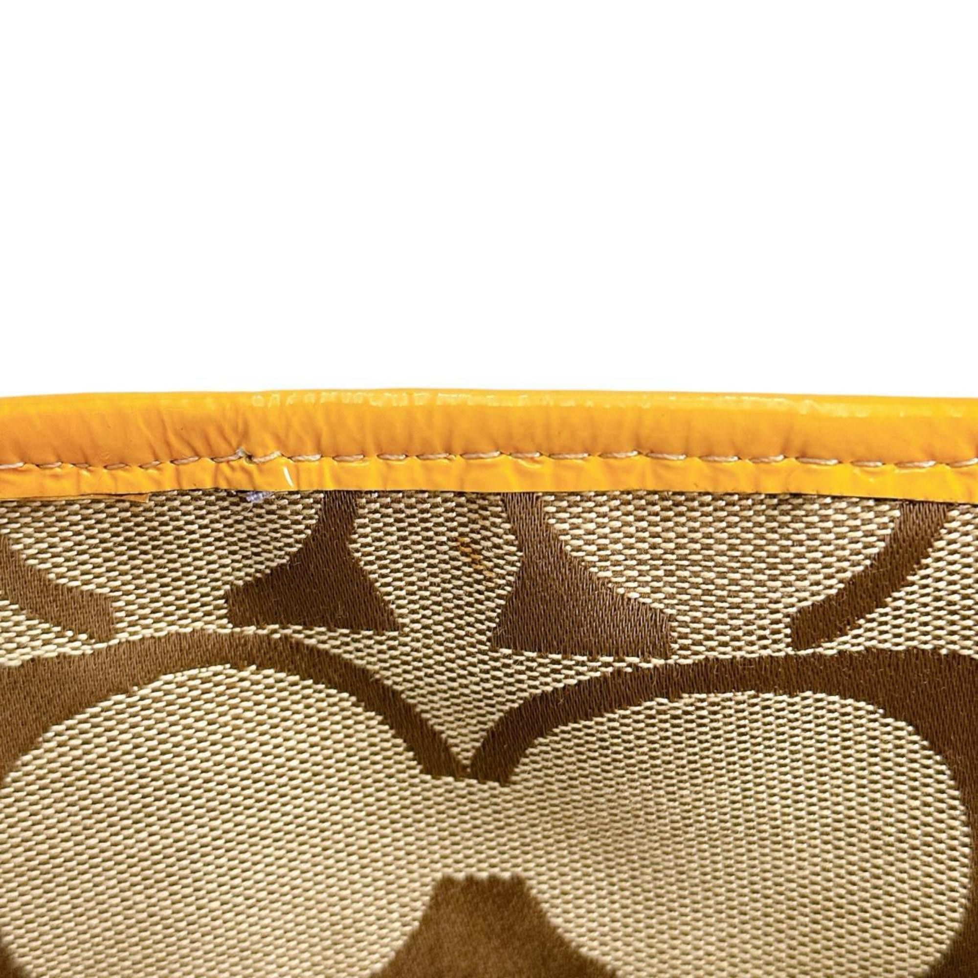 Coach Coach Shoulder Bag Handbag Large Capacity 2way Canvas F14871 Beige Size ONE SIZE - 10 Thumbnail