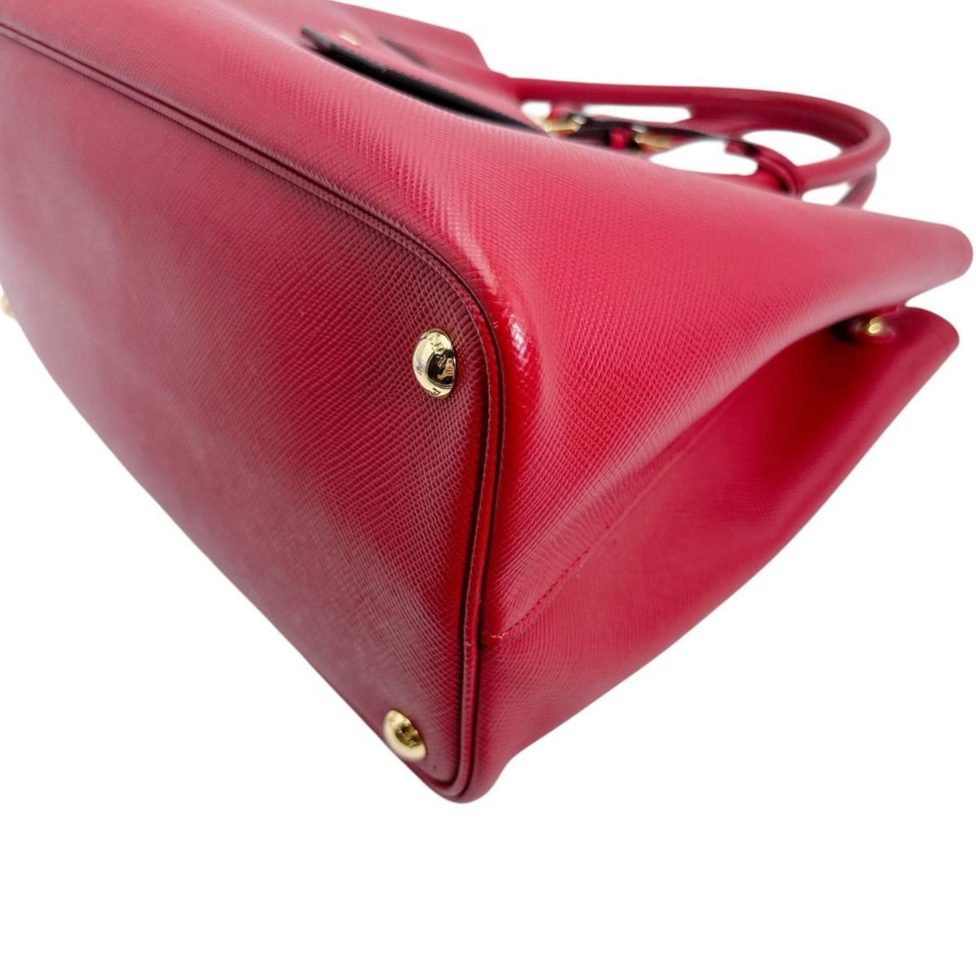 Prada PRADA Handbag Shoulder Bag Saffiano 2way Cowhide Leather BN2775 Red Size ONE SIZE - 6 Thumbnail