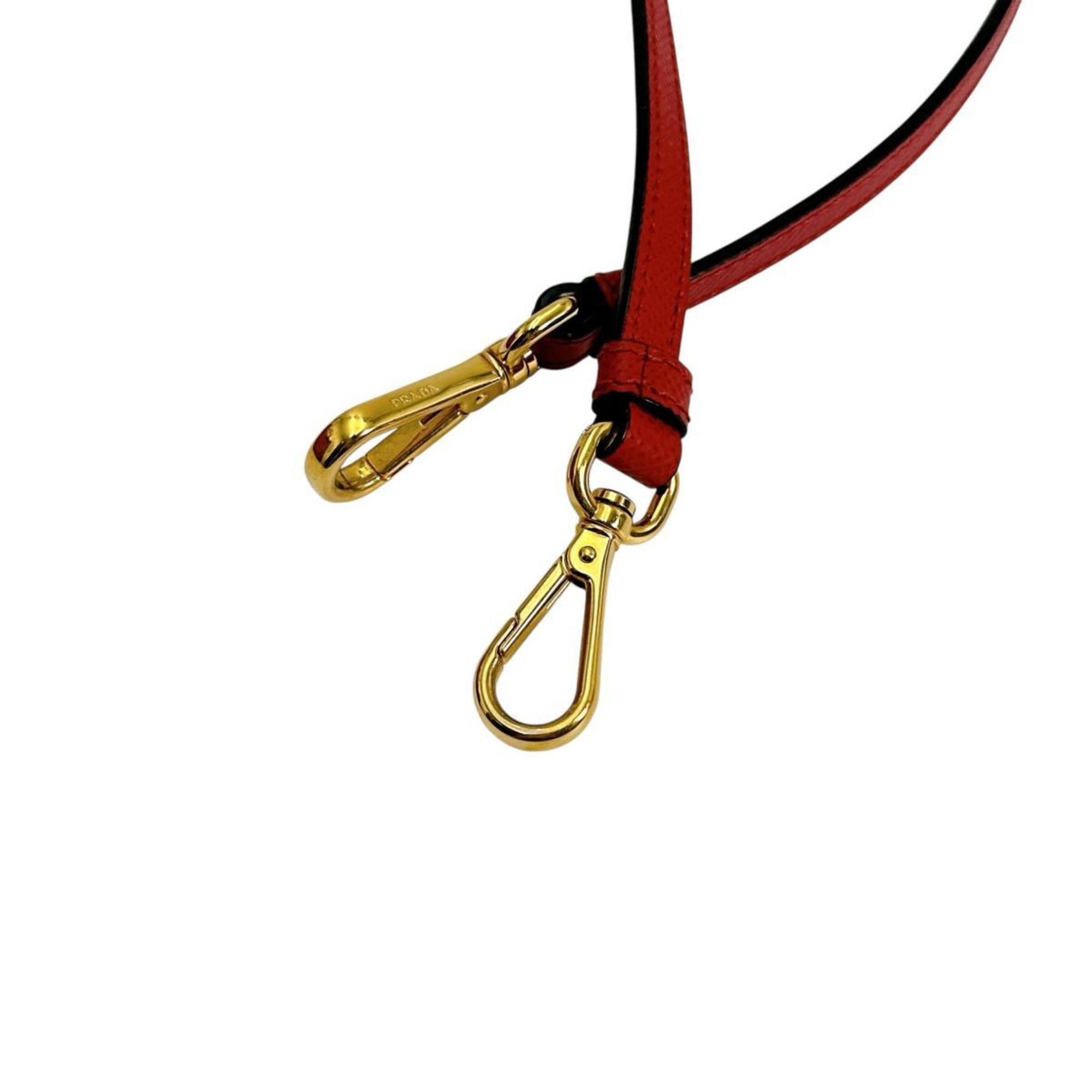 Prada PRADA Handbag Shoulder Bag Saffiano 2way Cowhide Leather BN2775 Red Size ONE SIZE - 18 Thumbnail