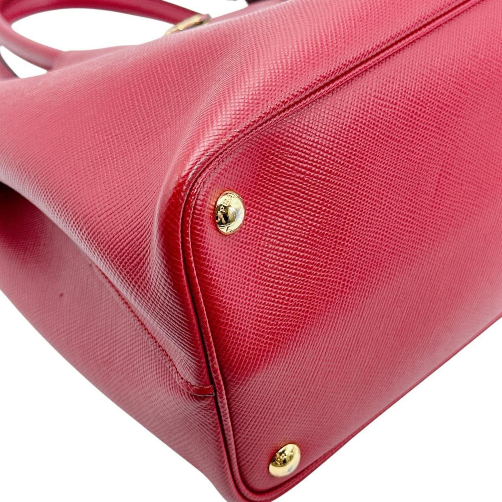 Prada PRADA Handbag Shoulder Bag Saffiano 2way Cowhide Leather BN2775 Red Size ONE SIZE - 7 Thumbnail