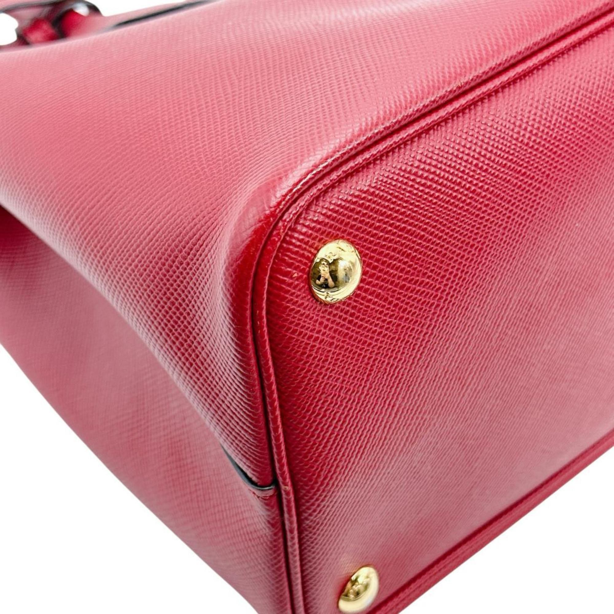 Prada PRADA Handbag Shoulder Bag Saffiano 2way Cowhide Leather BN2775 Red Size ONE SIZE - 9 Thumbnail