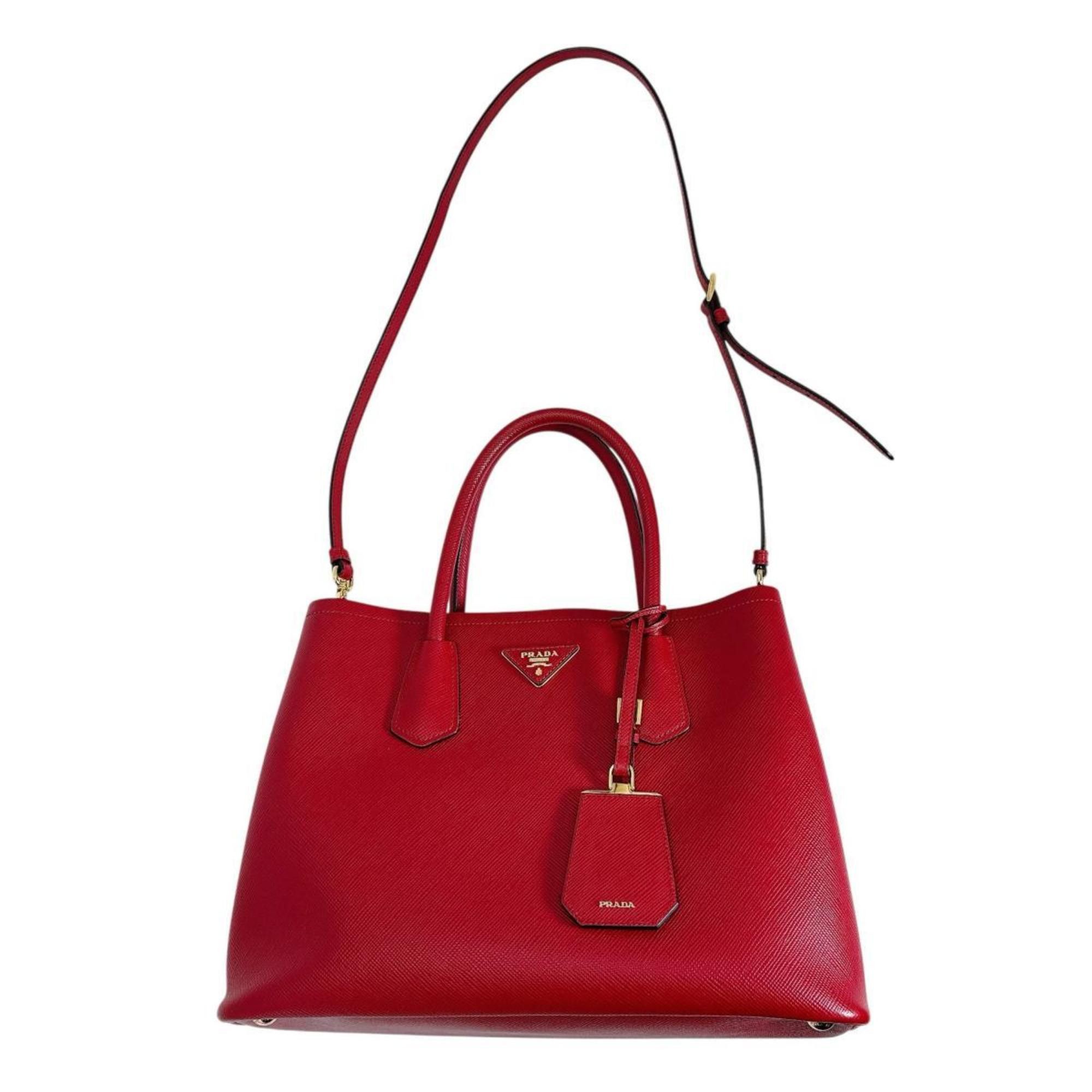 Prada PRADA Handbag Shoulder Bag Saffiano 2way Cowhide Leather BN2775 Red Size ONE SIZE - 2 Thumbnail
