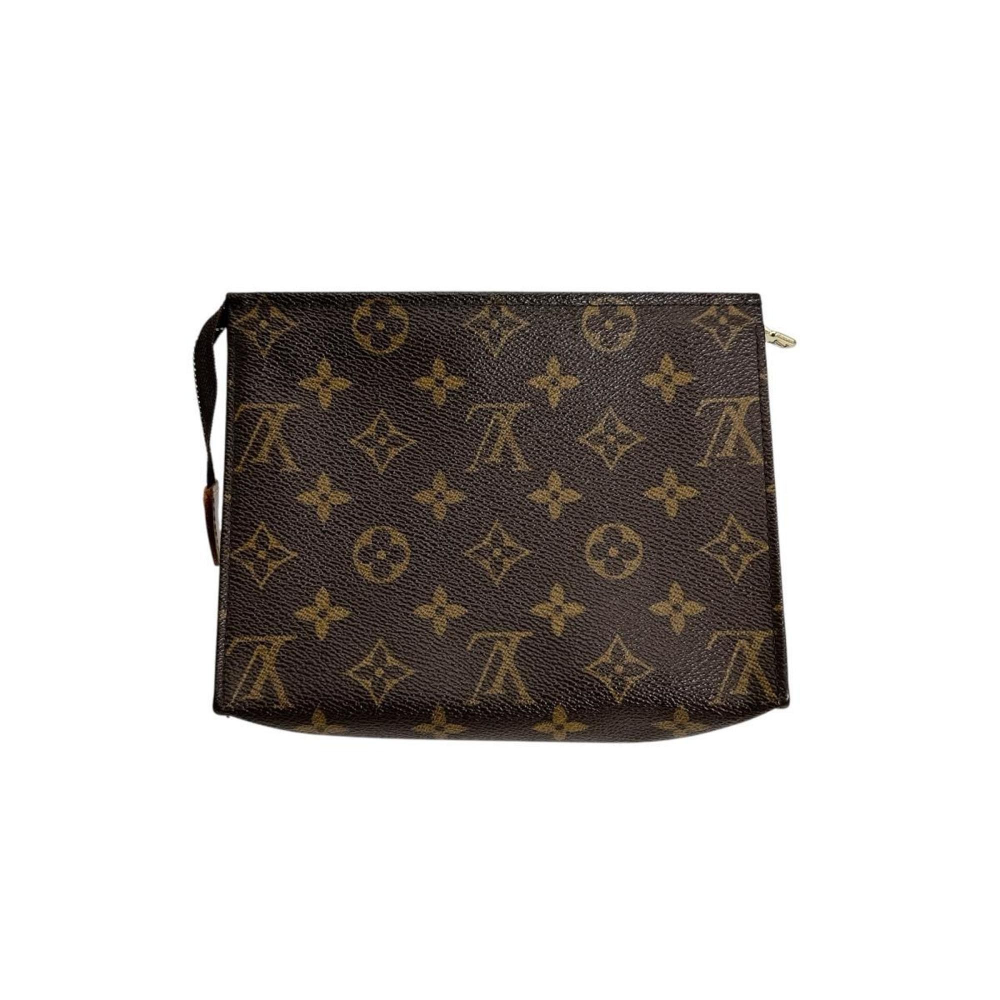 Louis Vuitton Louis Vuitton Pouch Pochette Monogram Toilette 19 Canvas M47544 Brown Size ONE SIZE - 2 Thumbnail