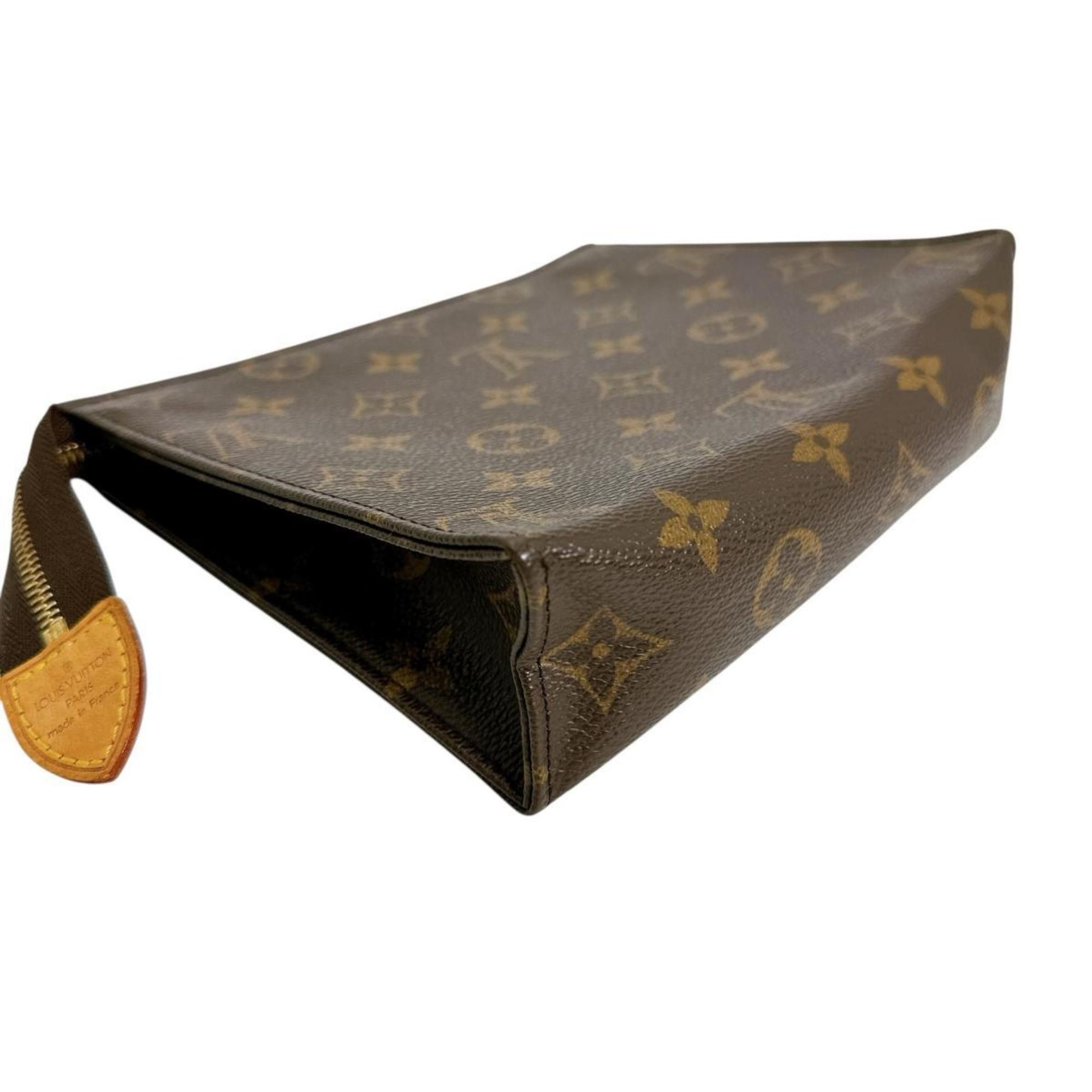 Louis Vuitton Louis Vuitton Pouch Pochette Monogram Toilette 19 Canvas M47544 Brown Size ONE SIZE - 4 Thumbnail