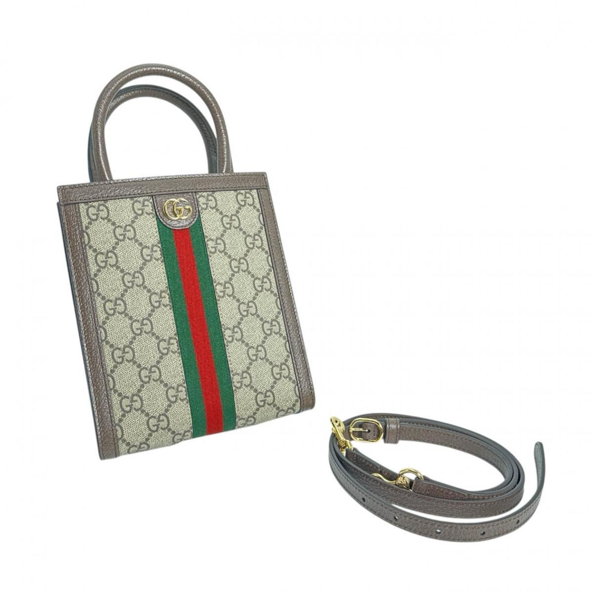 Gucci GUCCI Shoulder Bag GG Supreme Ophidia Canvas 772317 Beige Size ONE SIZE - 3 Thumbnail