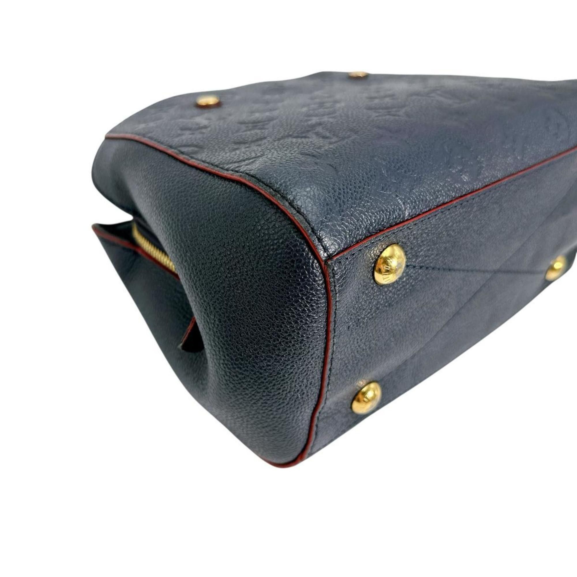 Louis Vuitton Louis Vuitton Shoulder Bag Montaigne BB Empreinte Marine Rouge Monogram M42747 Size ONE SIZE - 6 Thumbnail
