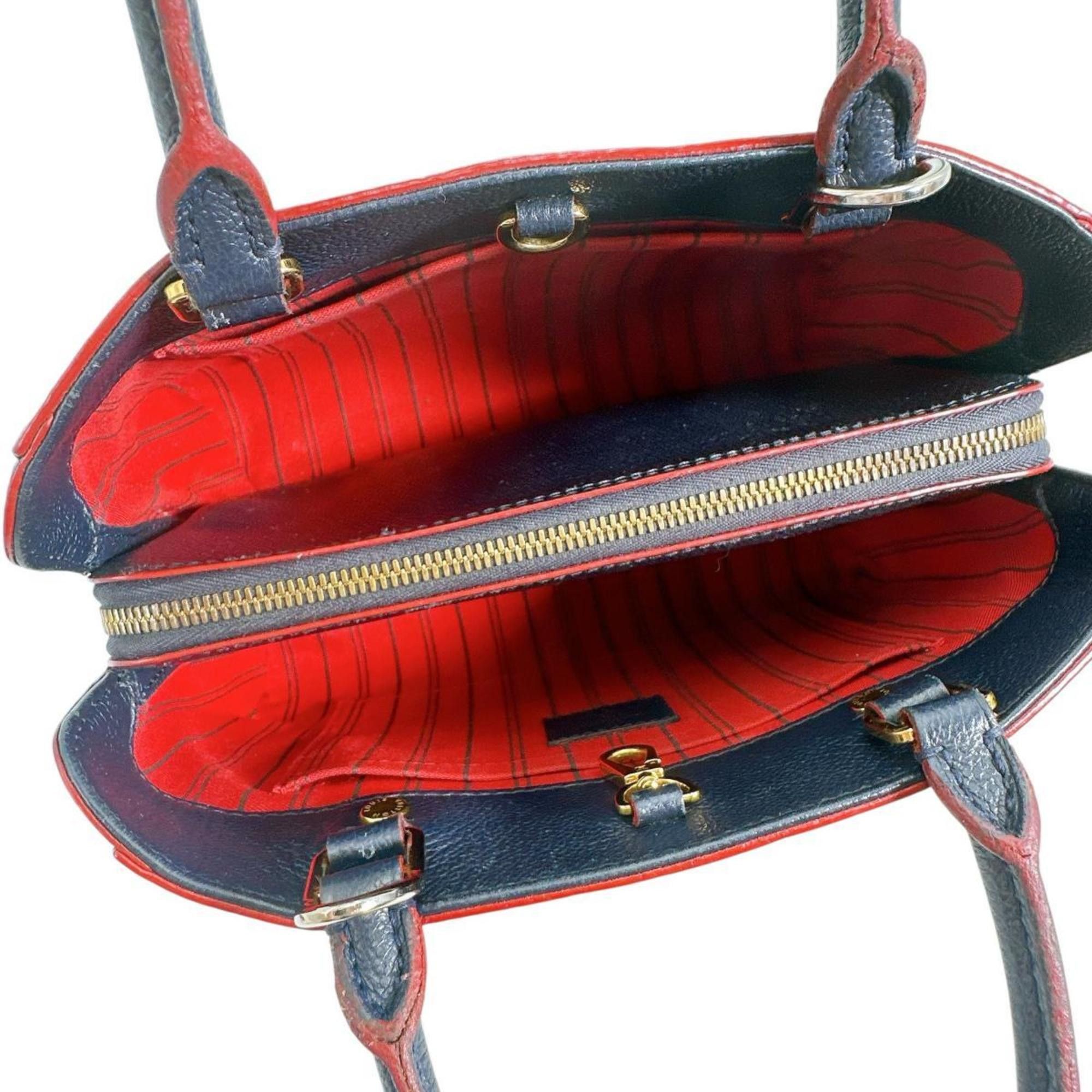 Louis Vuitton Louis Vuitton Shoulder Bag Montaigne BB Empreinte Marine Rouge Monogram M42747 Size ONE SIZE - 13 Thumbnail