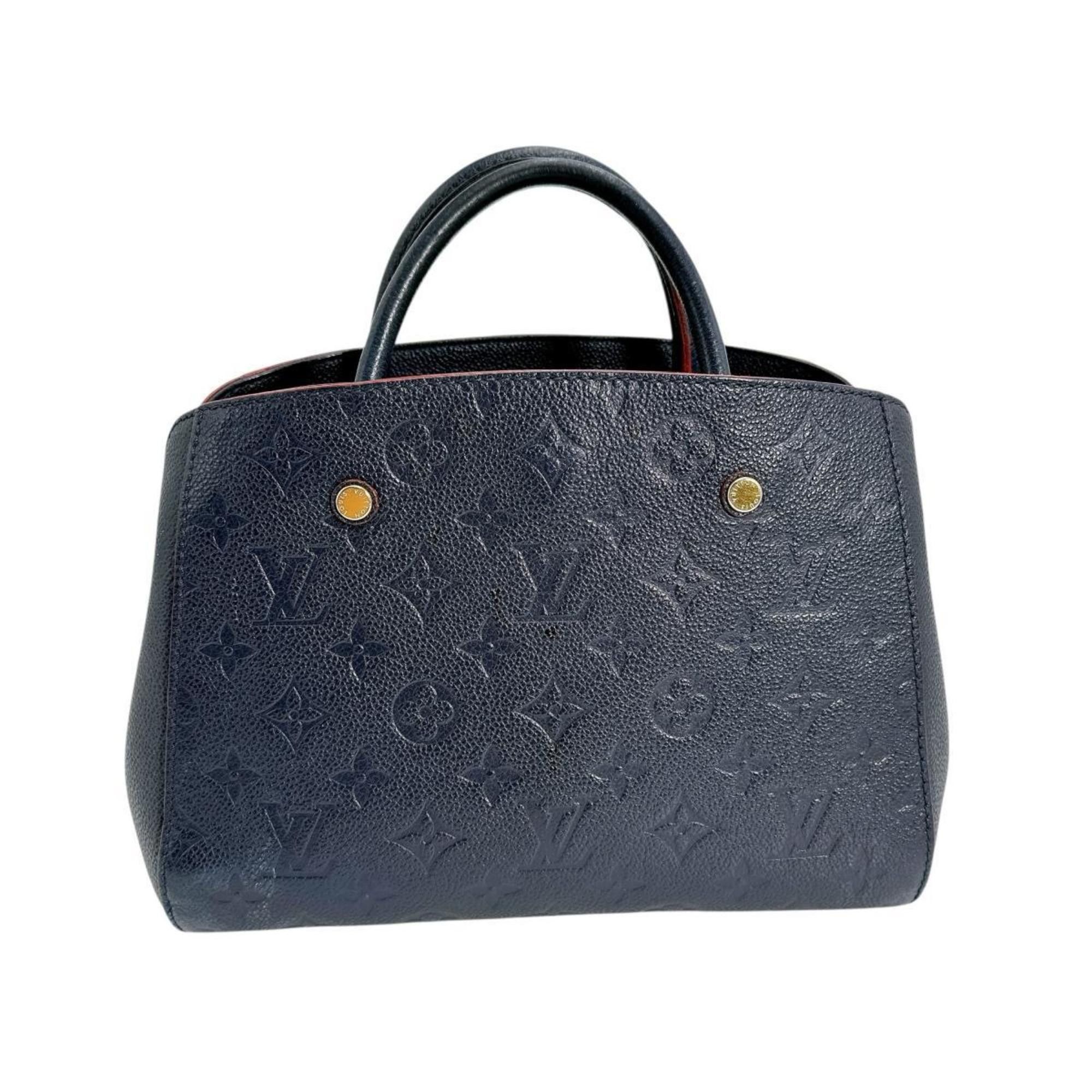 Louis Vuitton Louis Vuitton Shoulder Bag Montaigne BB Empreinte Marine Rouge Monogram M42747 Size ONE SIZE - 2 Thumbnail