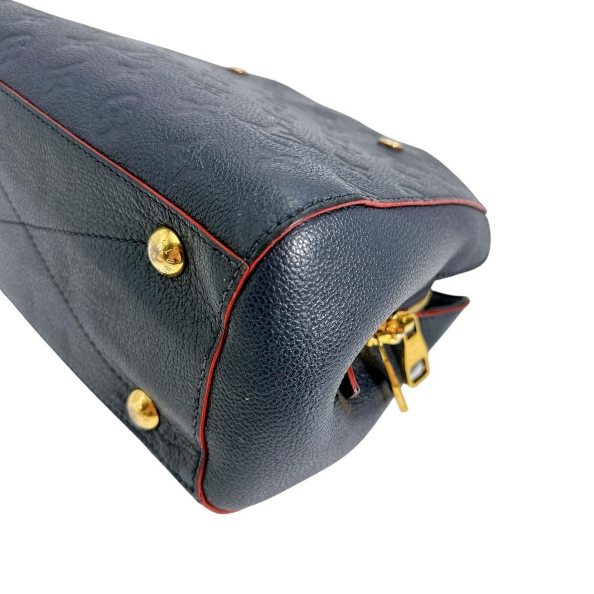 Louis Vuitton Louis Vuitton Shoulder Bag Montaigne BB Empreinte Marine Rouge Monogram M42747 Size ONE SIZE - 7 Thumbnail