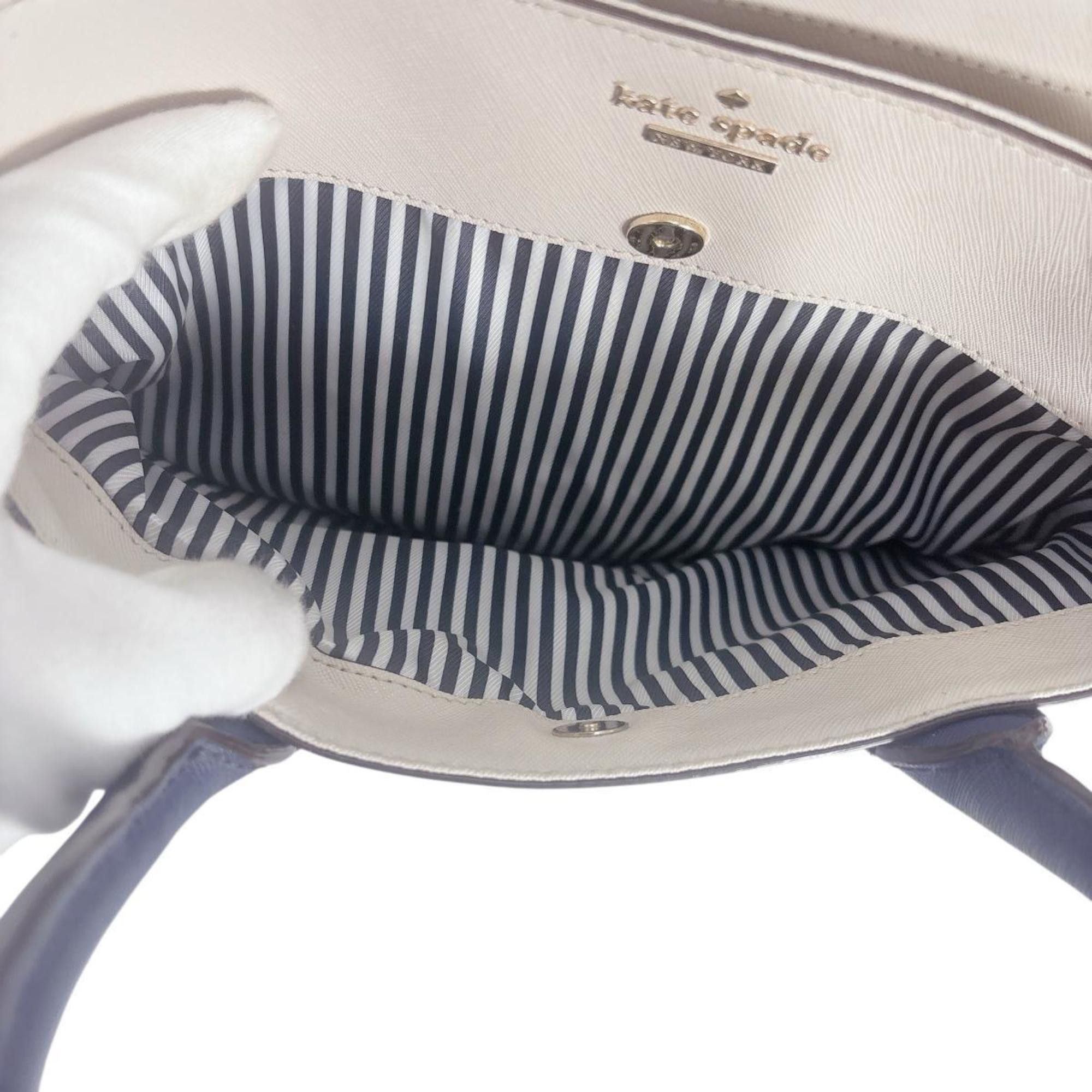 Kate Spade Kate Spade handbag, shoulder bag, 2-way synthetic leather, blue x ivory Size ONE SIZE - 12 Thumbnail