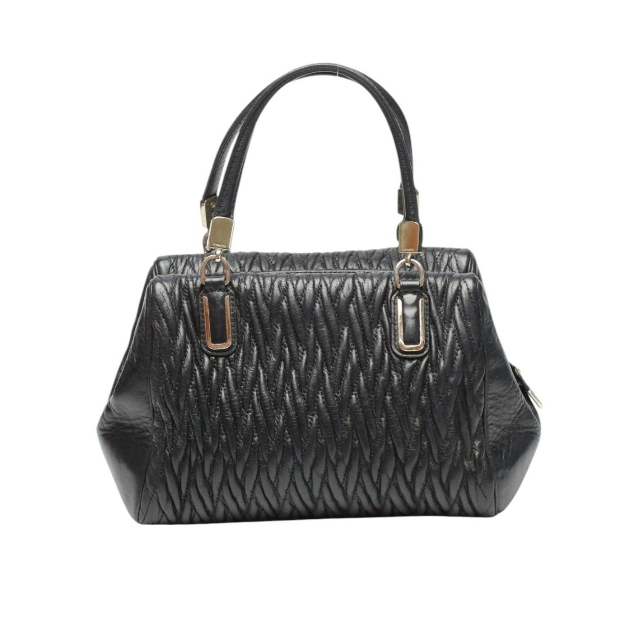 Coach COACH Handbag 2way Shoulder Bag Satchel Madison Leather F49723 Black Size ONE SIZE - 2 Thumbnail
