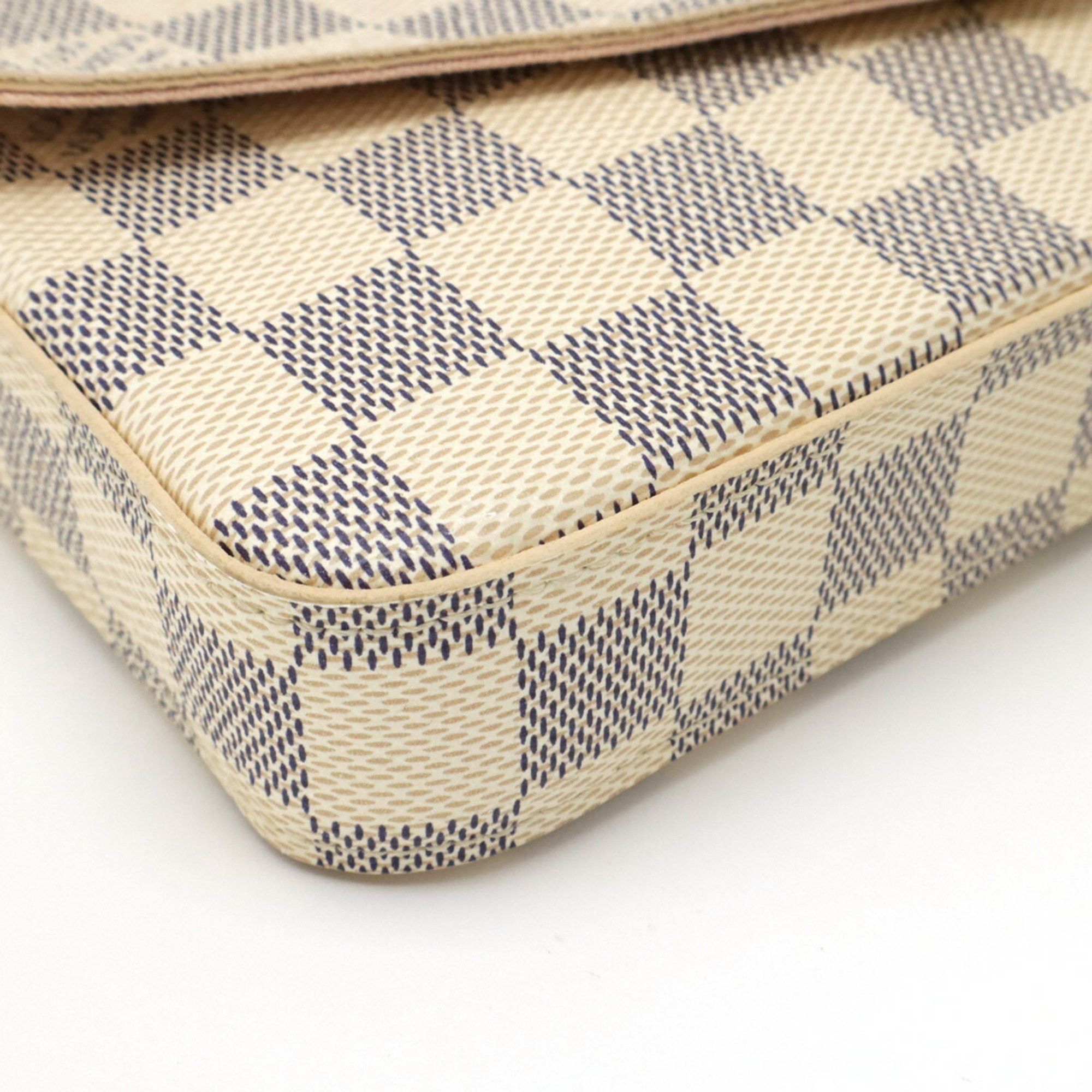 Louis Vuitton LOUIS VUITTON Damier Azur Pochette Felicie Shoulder Bag Chain Clutch N63106 Size ONE SIZE - 4 Thumbnail