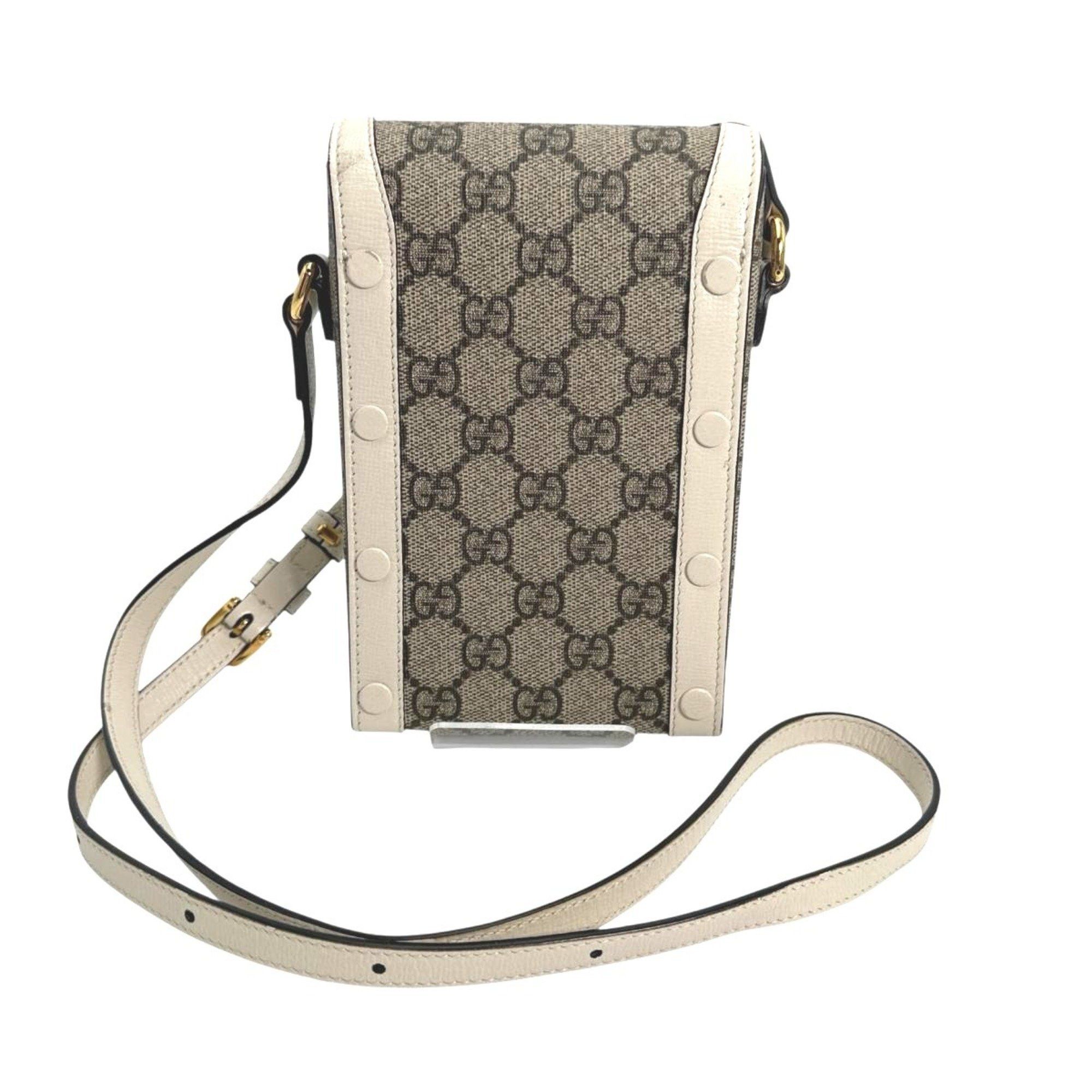 Gucci GUCCI Shoulder Bag GG Supreme Horsebit Canvas 625615 Beige Size ONE SIZE - 3 Thumbnail