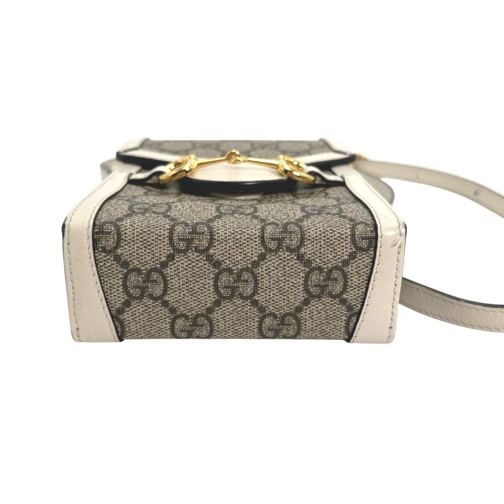 Gucci GUCCI Shoulder Bag GG Supreme Horsebit Canvas 625615 Beige Size ONE SIZE - 5 Thumbnail