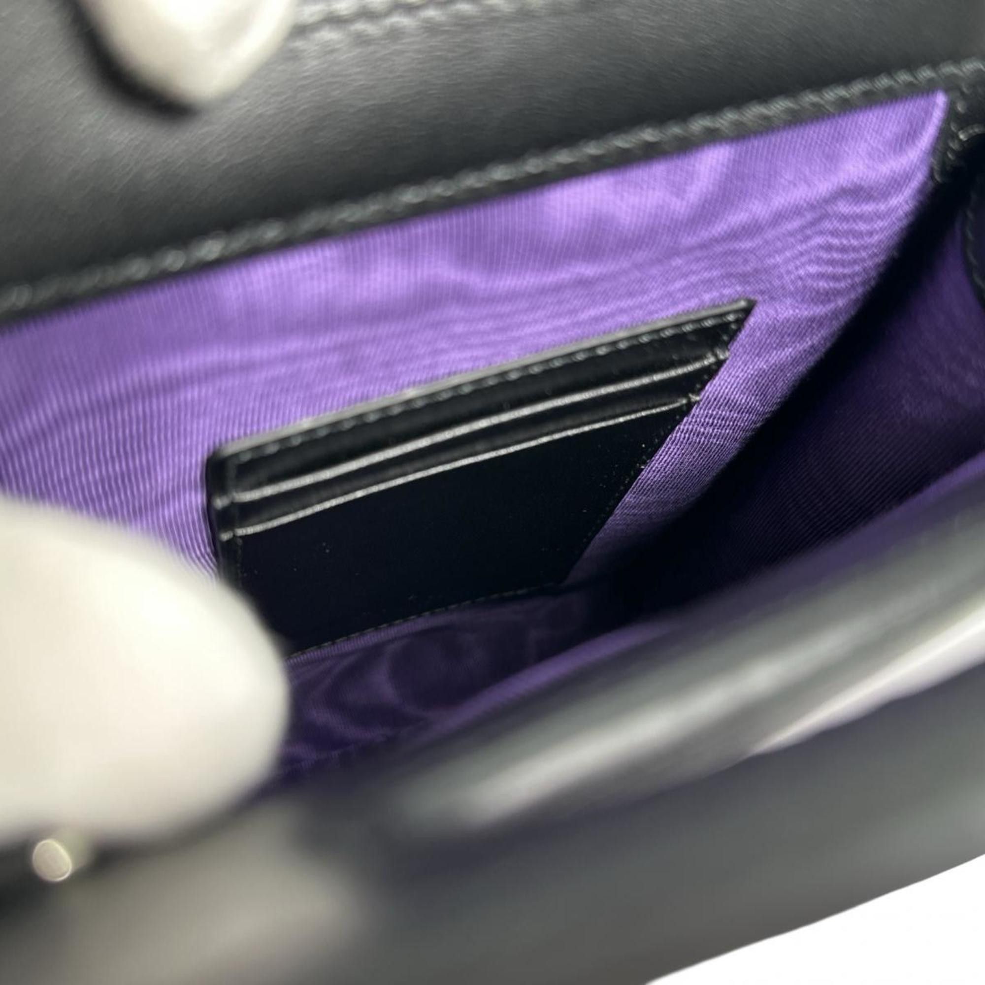 Gucci GUCCI Shoulder Bag 2WAY GG Mini Matelasse Nylon 723776 Black Size ONE SIZE - 10 Thumbnail