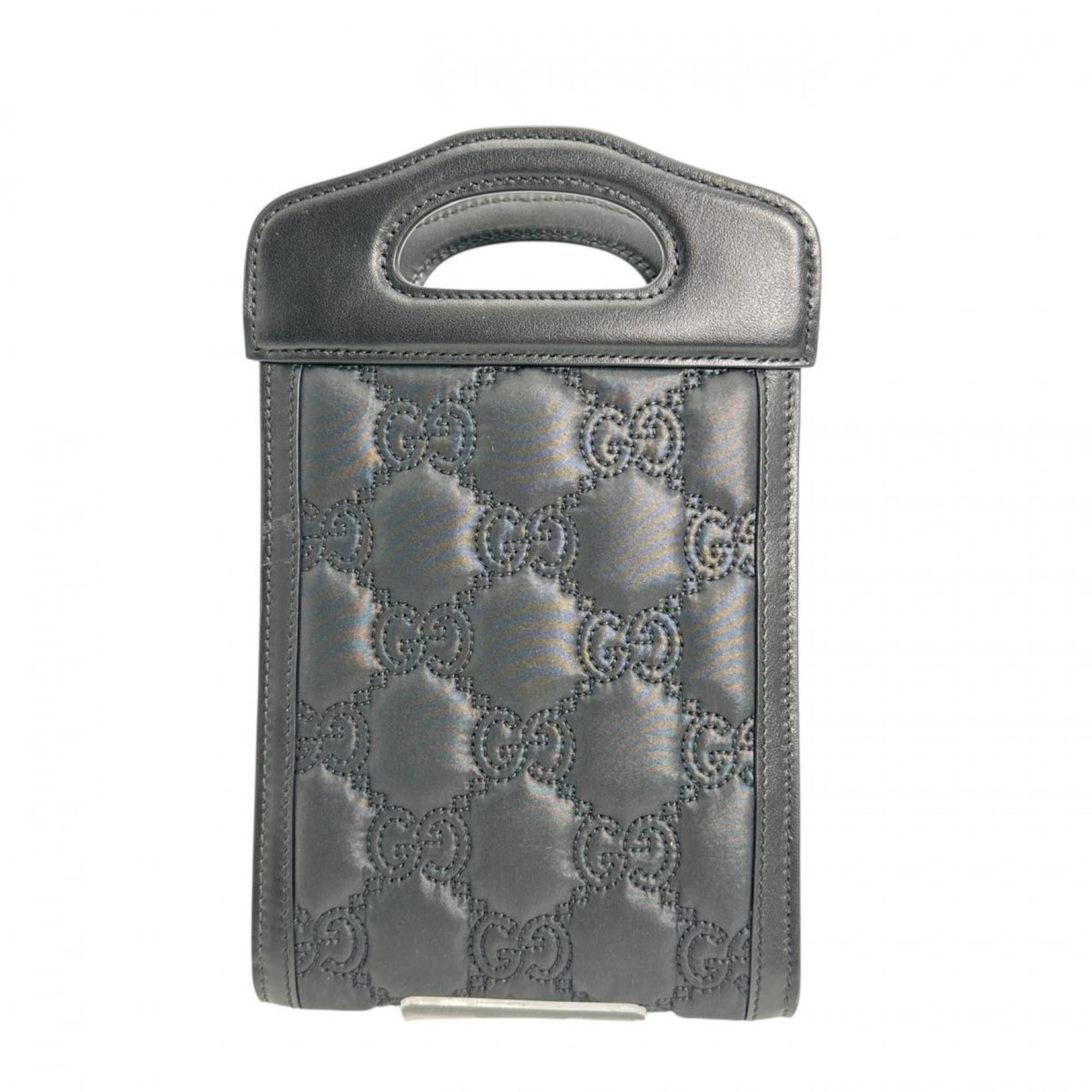 Gucci GUCCI Shoulder Bag 2WAY GG Mini Matelasse Nylon 723776 Black Size ONE SIZE - 2 Thumbnail