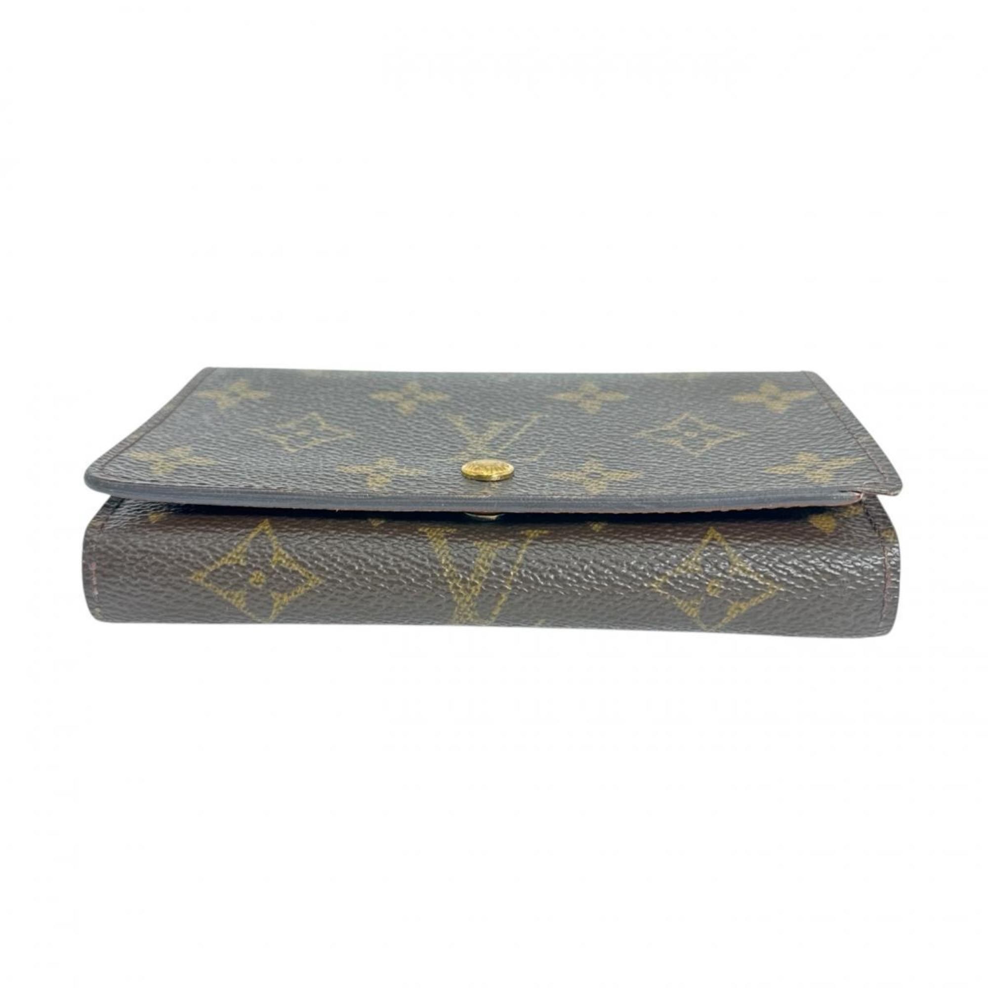 Louis Vuitton Louis Vuitton Bi-fold wallet L-shaped zipper Monogram Porte Monnaie Tresor canvas M61730 Brown Size ONE SIZE - 6 Thumbnail