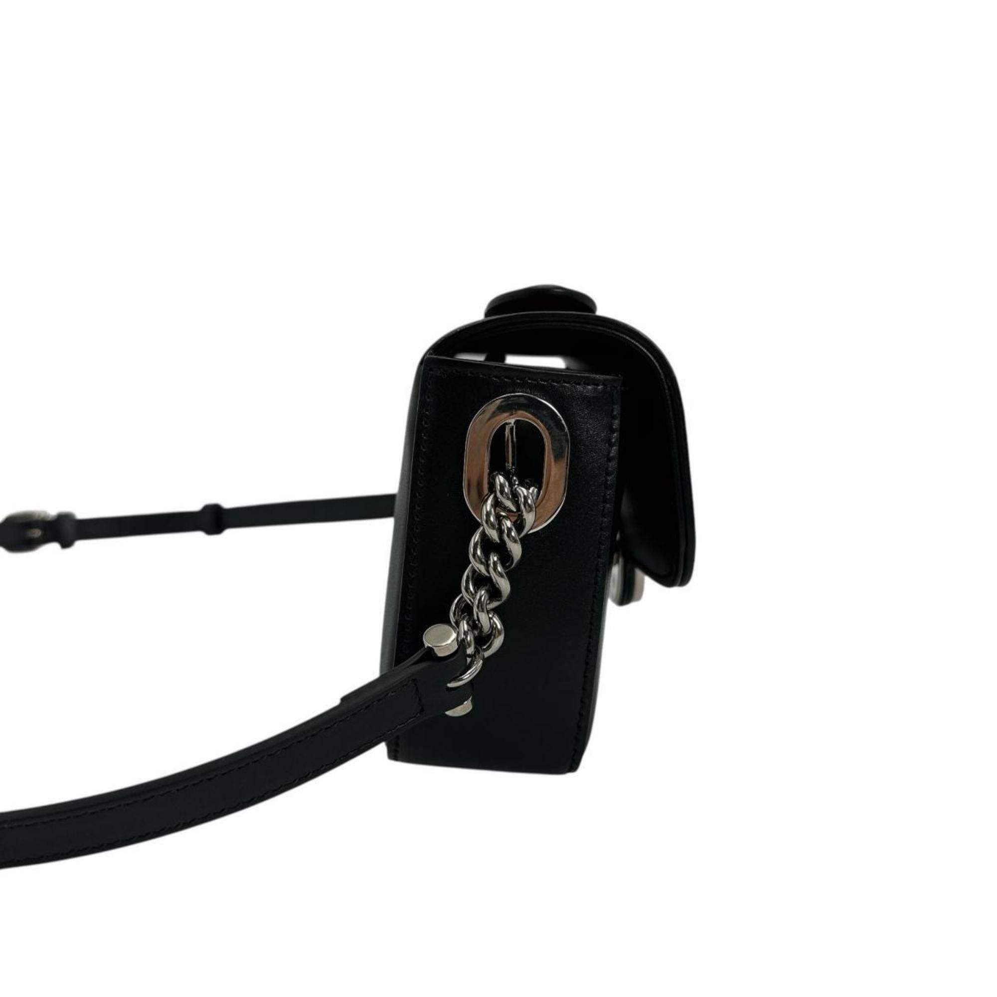 Gucci GUCCI Shoulder Bag Leather 739722 Black Size ONE SIZE - 4 Thumbnail