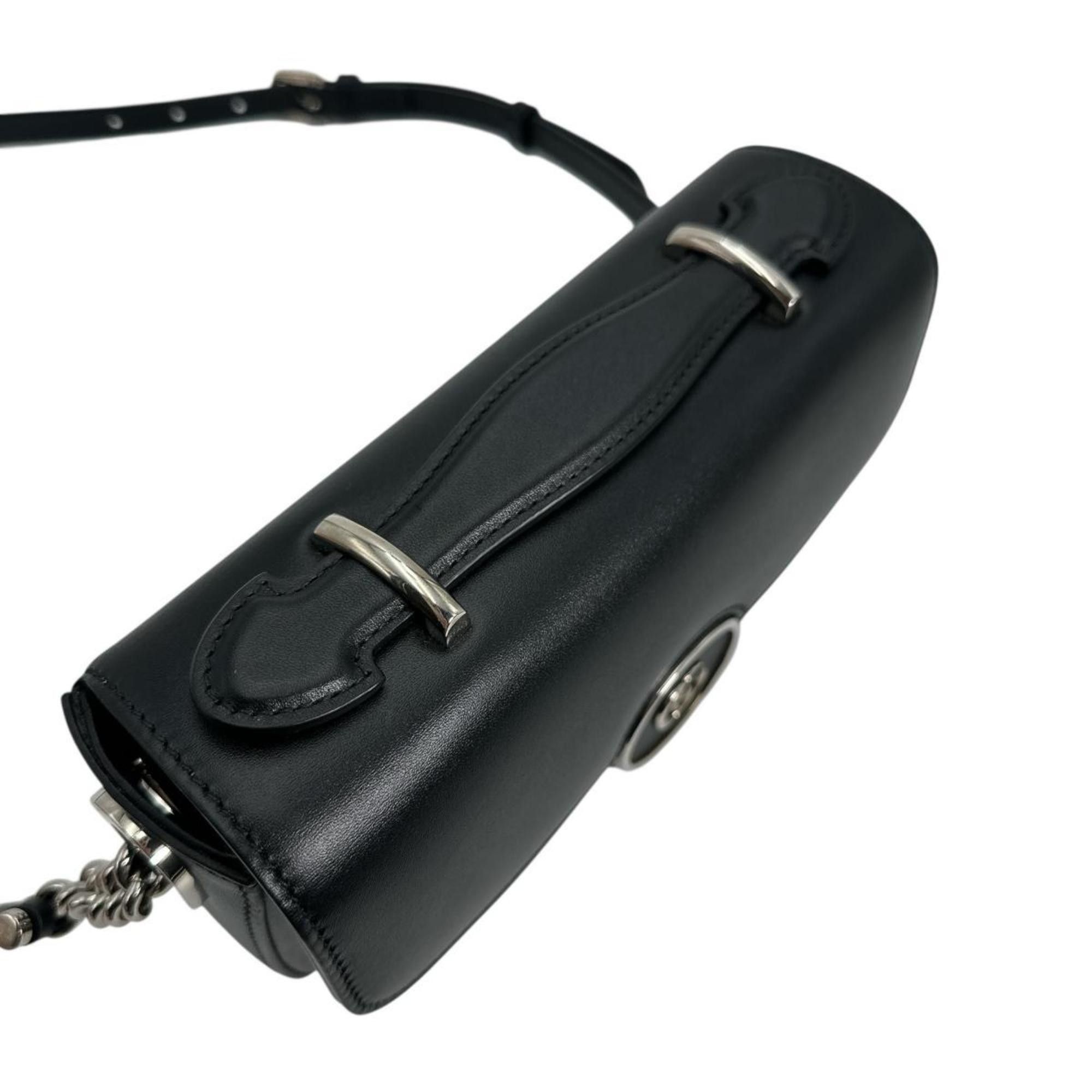 Gucci GUCCI Shoulder Bag Leather 739722 Black Size ONE SIZE - 8 Thumbnail