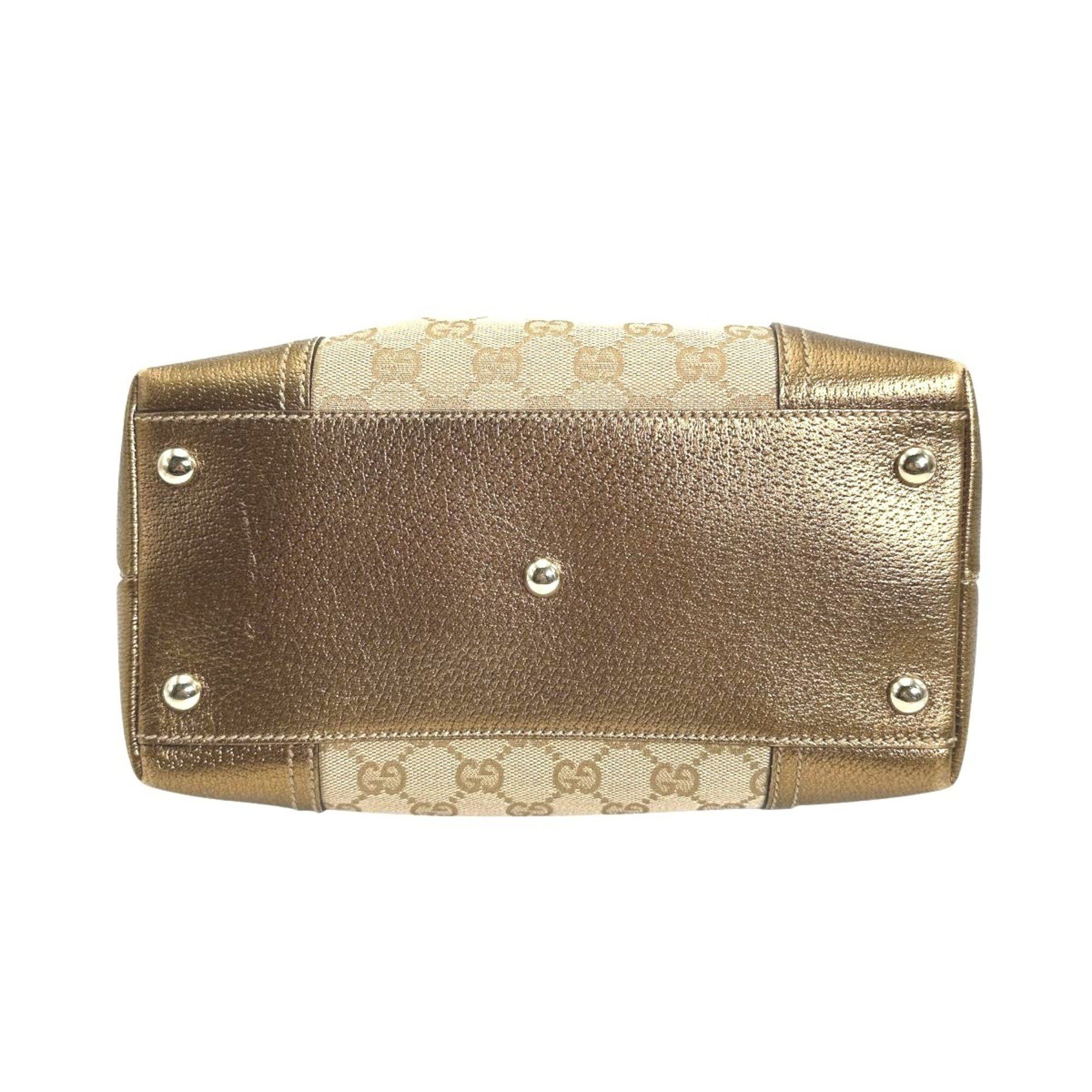 Gucci GUCCI Tote Bag Handbag Canvas GG 181779 Beige Size ONE SIZE - 4 Thumbnail
