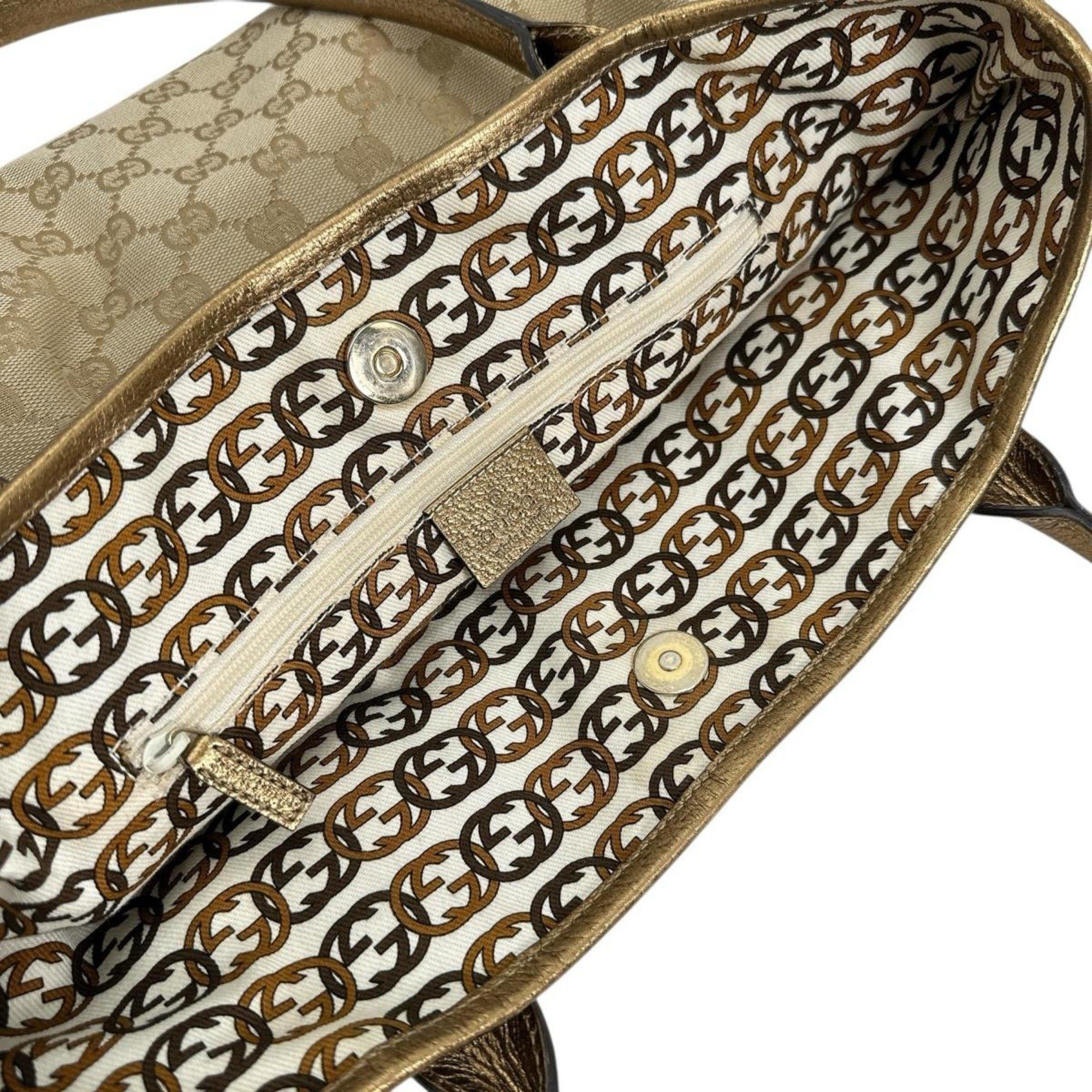 Gucci GUCCI Tote Bag Handbag Canvas GG 181779 Beige Size ONE SIZE - 11 Thumbnail