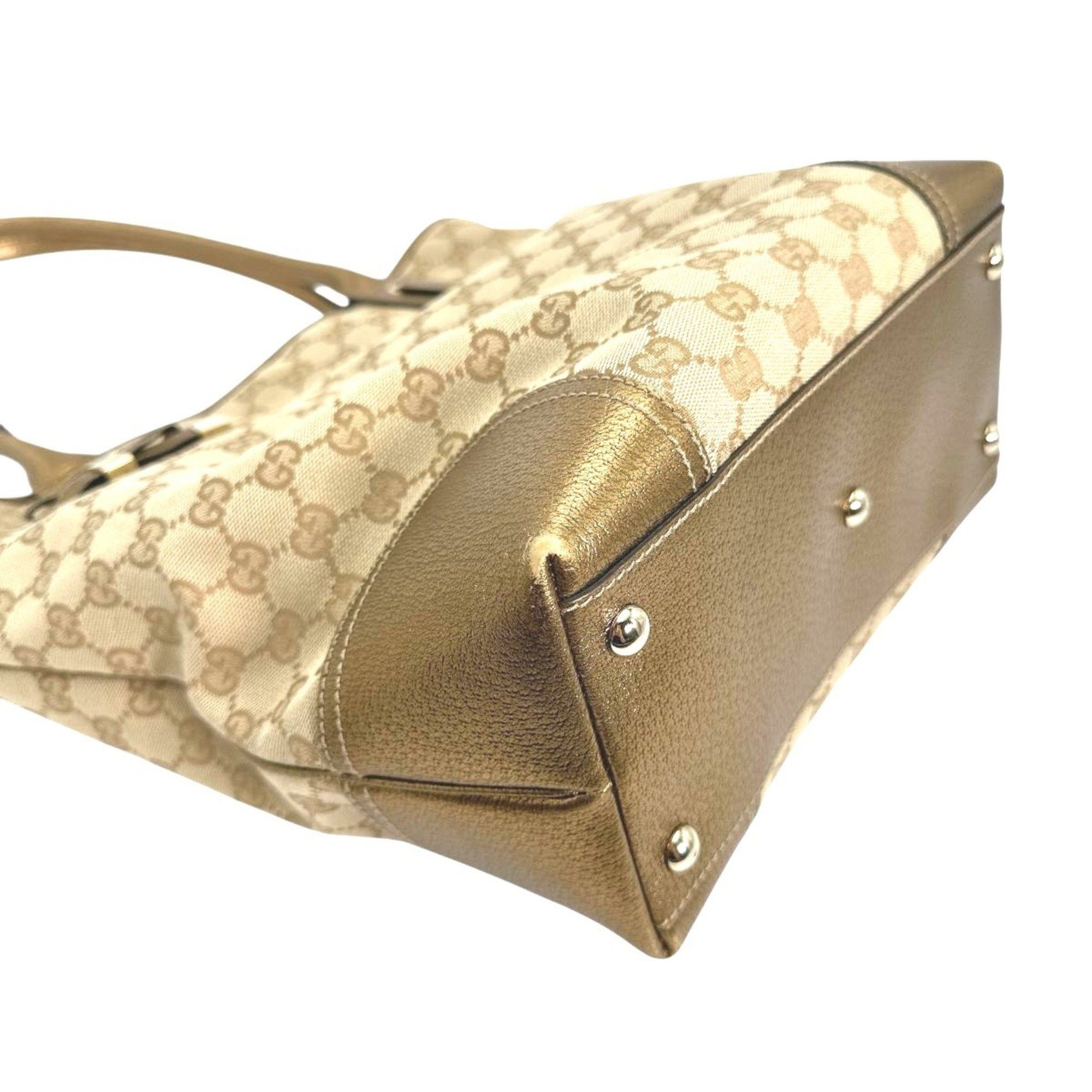 Gucci GUCCI Tote Bag Handbag Canvas GG 181779 Beige Size ONE SIZE - 8 Thumbnail