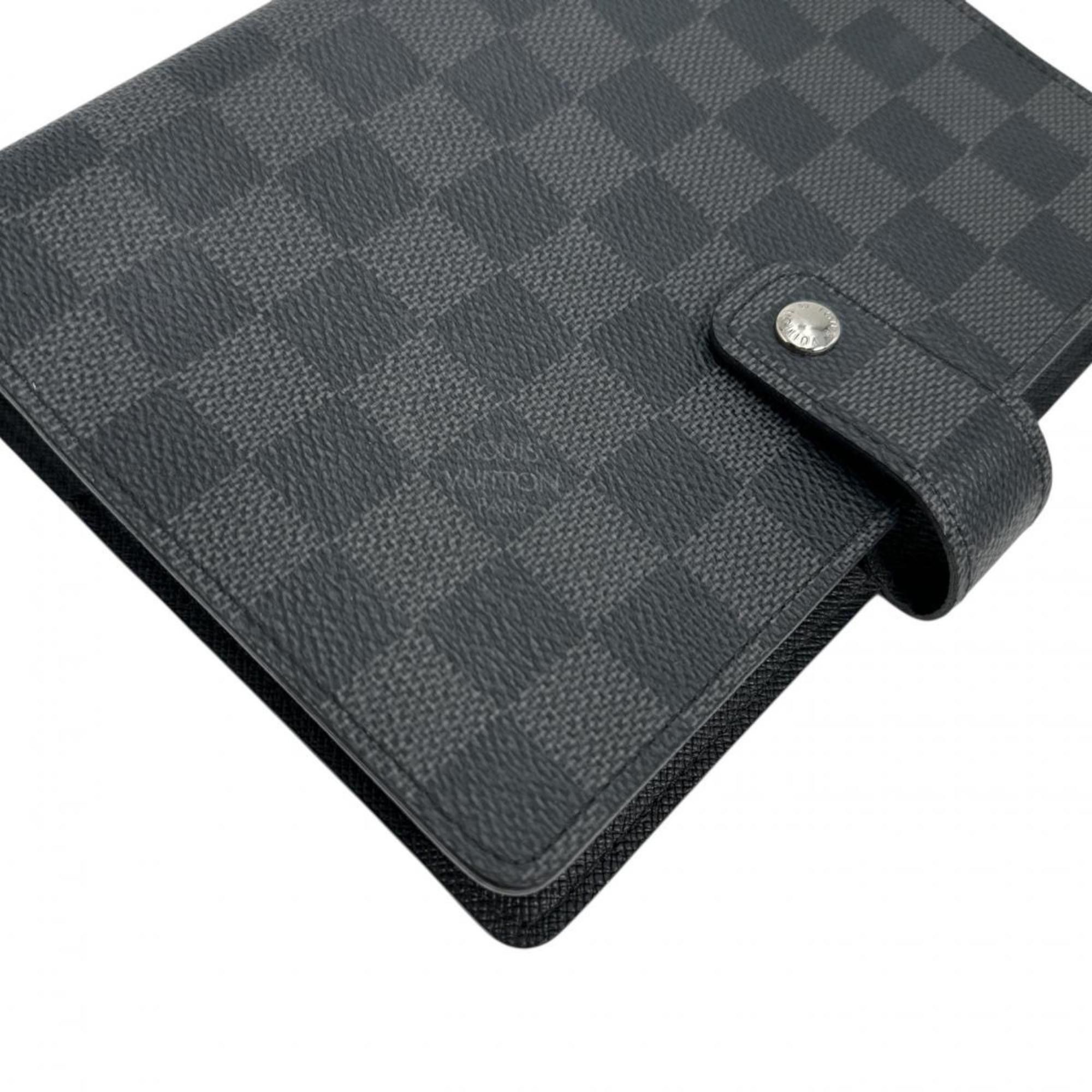 Louis Vuitton Louis Vuitton Planner Cover System Damier Graphite Agenda MM Canvas R20242 Black x Gray Size ONE SIZE - 3 Thumbnail
