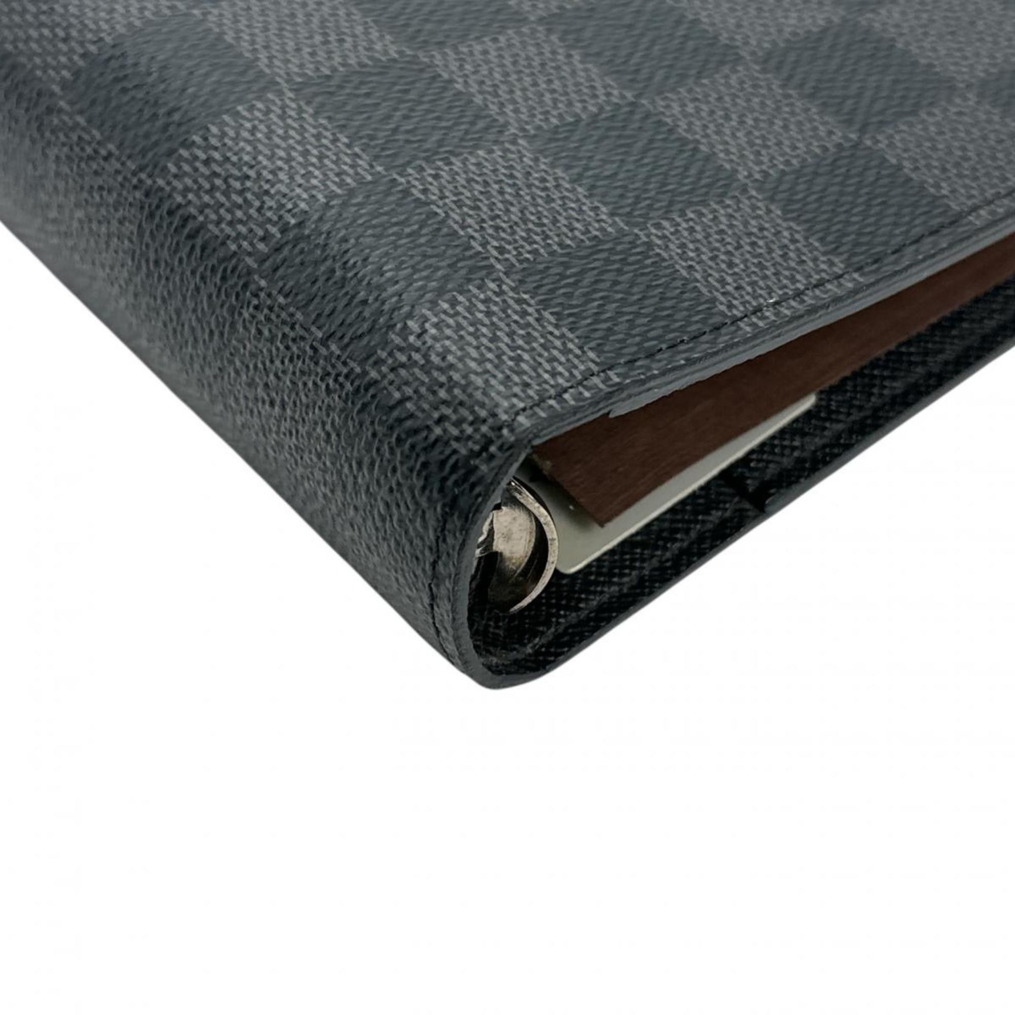 Louis Vuitton Louis Vuitton Planner Cover System Damier Graphite Agenda MM Canvas R20242 Black x Gray Size ONE SIZE - 4 Thumbnail