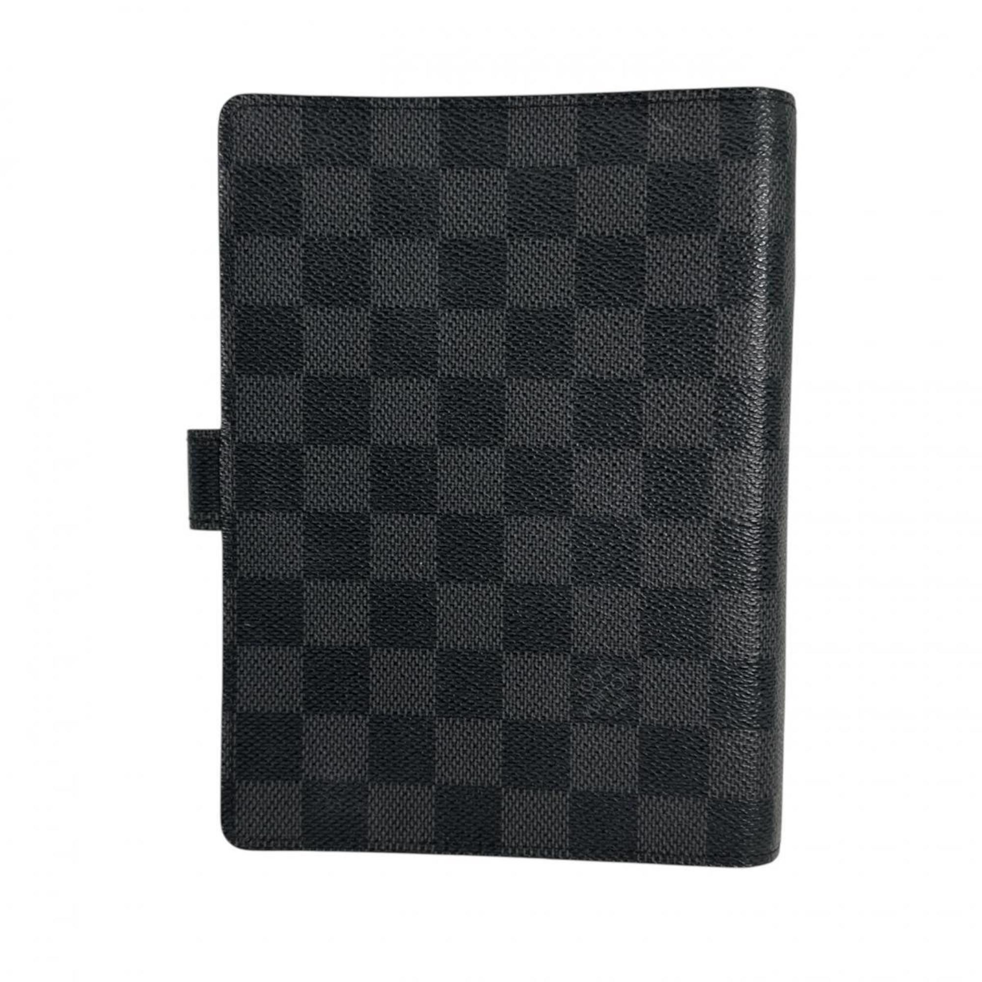 Louis Vuitton Louis Vuitton Planner Cover System Damier Graphite Agenda MM Canvas R20242 Black x Gray Size ONE SIZE - 2 Thumbnail