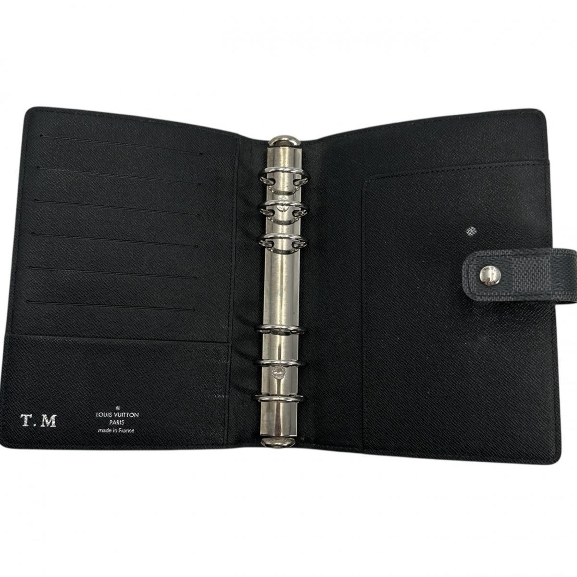 Louis Vuitton Louis Vuitton Planner Cover System Damier Graphite Agenda MM Canvas R20242 Black x Gray Size ONE SIZE - 7 Thumbnail
