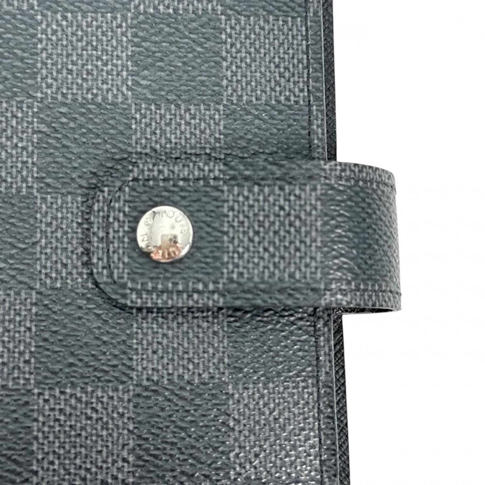 Louis Vuitton Louis Vuitton Planner Cover System Damier Graphite Agenda MM Canvas R20242 Black x Gray Size ONE SIZE - 6 Thumbnail