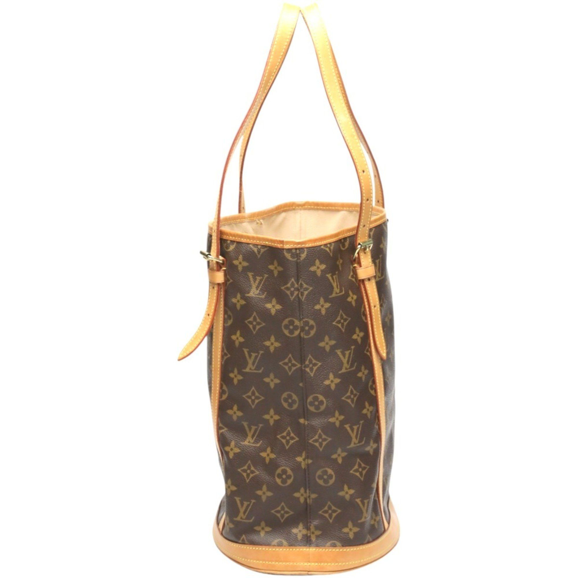 Louis Vuitton Louis Vuitton Shoulder Bag Bucket GM Monogram Tote Canvas M42236 Brown Size ONE SIZE - 4 Thumbnail